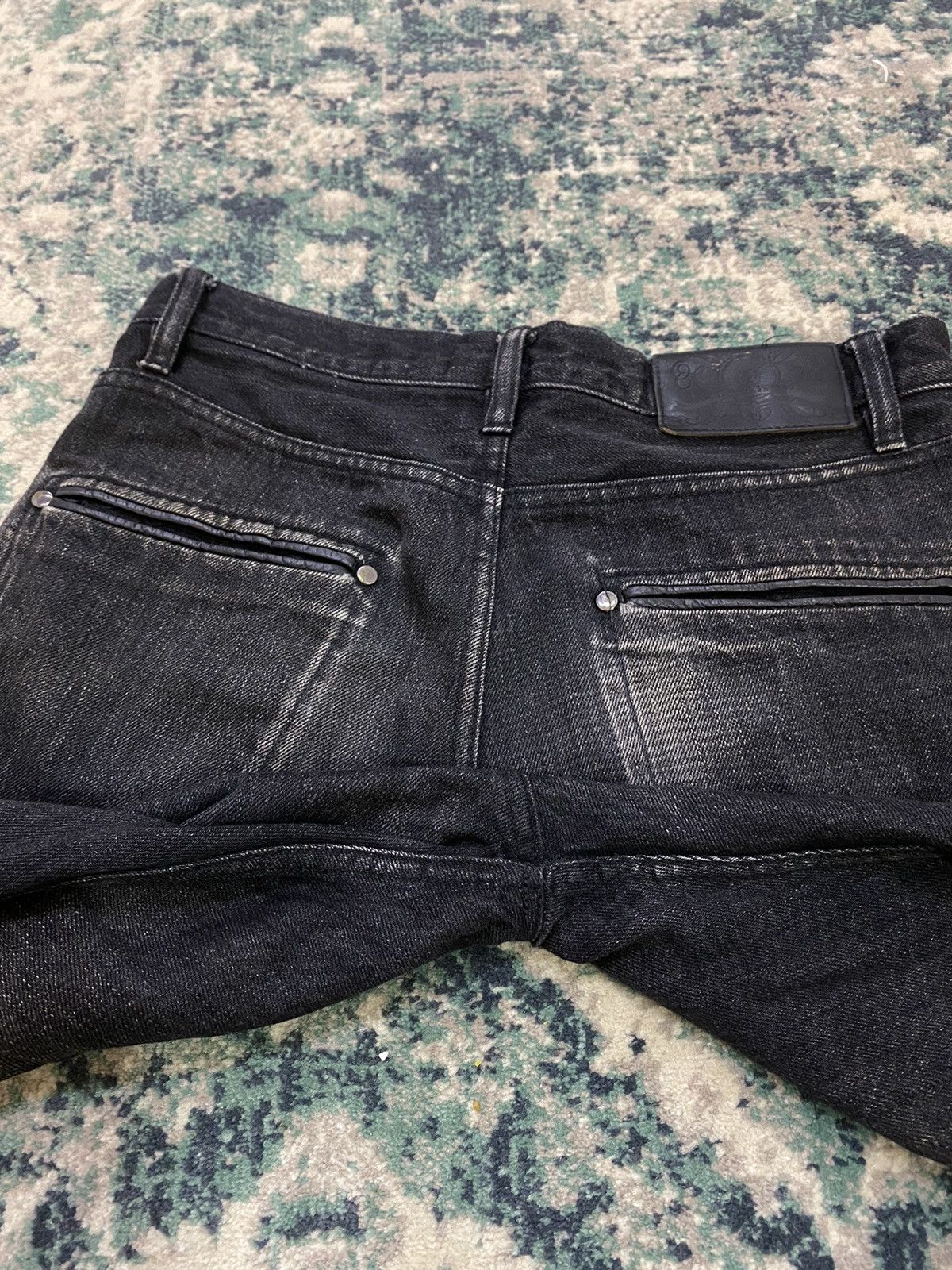 Lemaire Lemaire Black Leather Lining Pocket Jeans Size US 29 - 23 Thumbnail