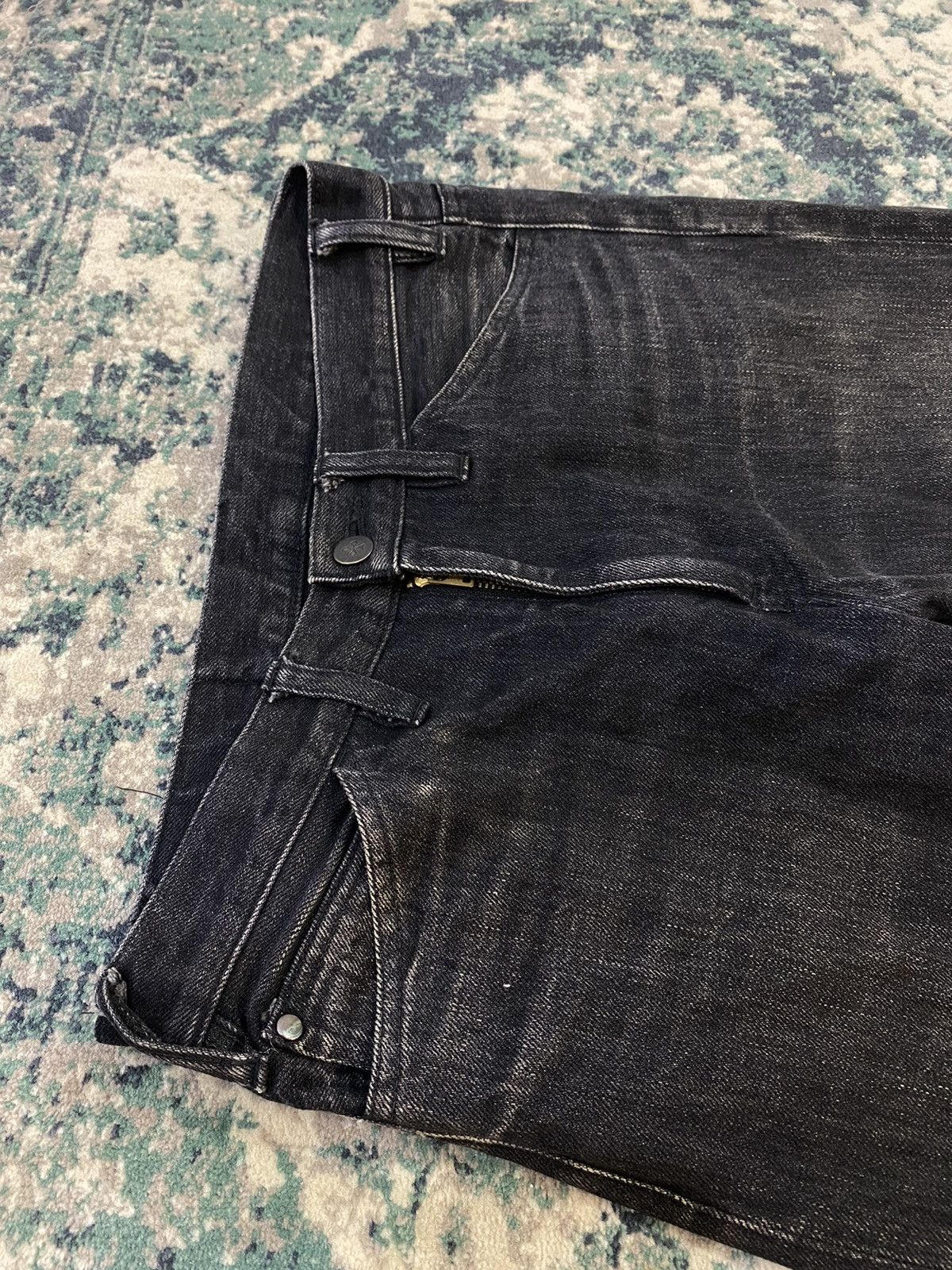 Lemaire Lemaire Black Leather Lining Pocket Jeans Size US 29 - 5 Thumbnail