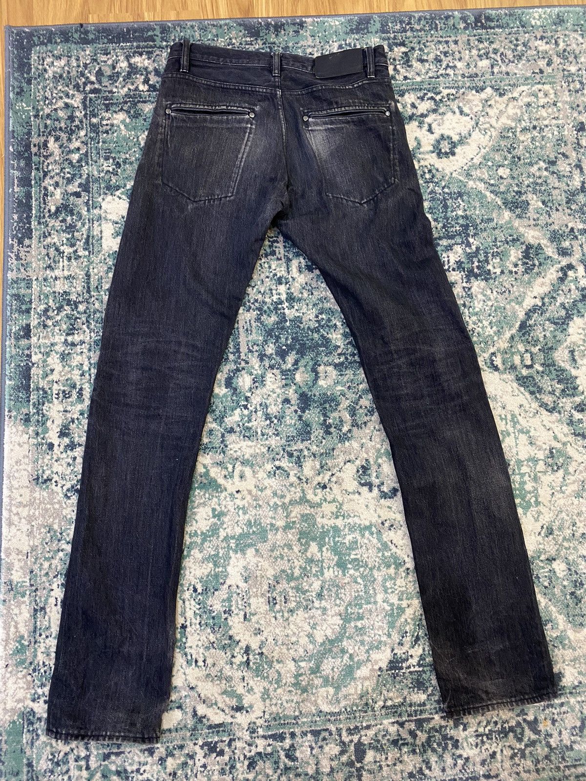 Lemaire Lemaire Black Leather Lining Pocket Jeans Size US 29 - 11 Thumbnail