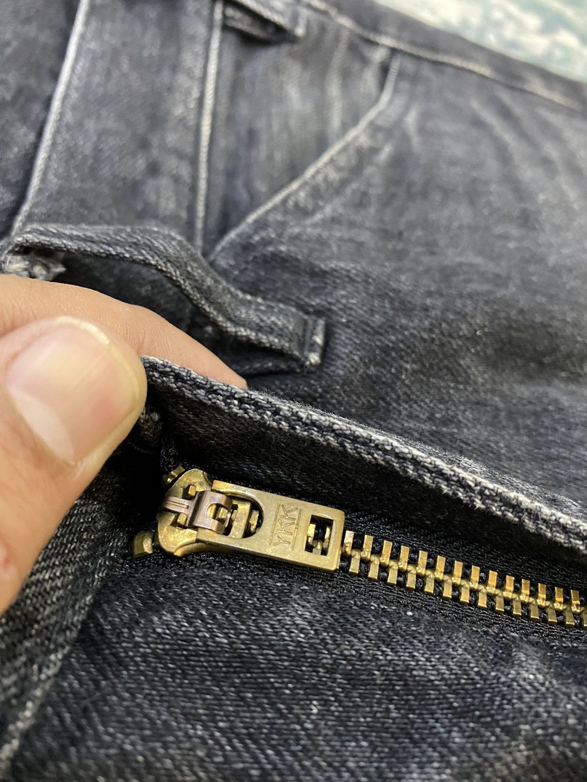 Lemaire Lemaire Black Leather Lining Pocket Jeans Size US 29 - 7 Thumbnail