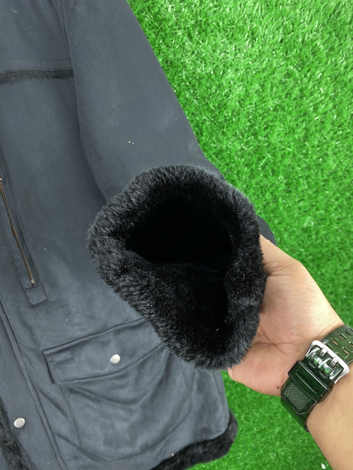 Kansai Yamamoto × Vintage mVintage Kansai Jeans Velvet Faux Fur Jacket Size US L / EU 52-54 / 3 - 8 Thumbnail