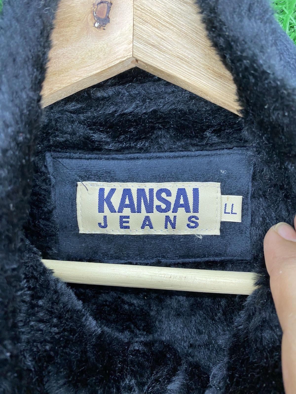 Kansai Yamamoto × Vintage mVintage Kansai Jeans Velvet Faux Fur Jacket Size US L / EU 52-54 / 3 - 5 Thumbnail