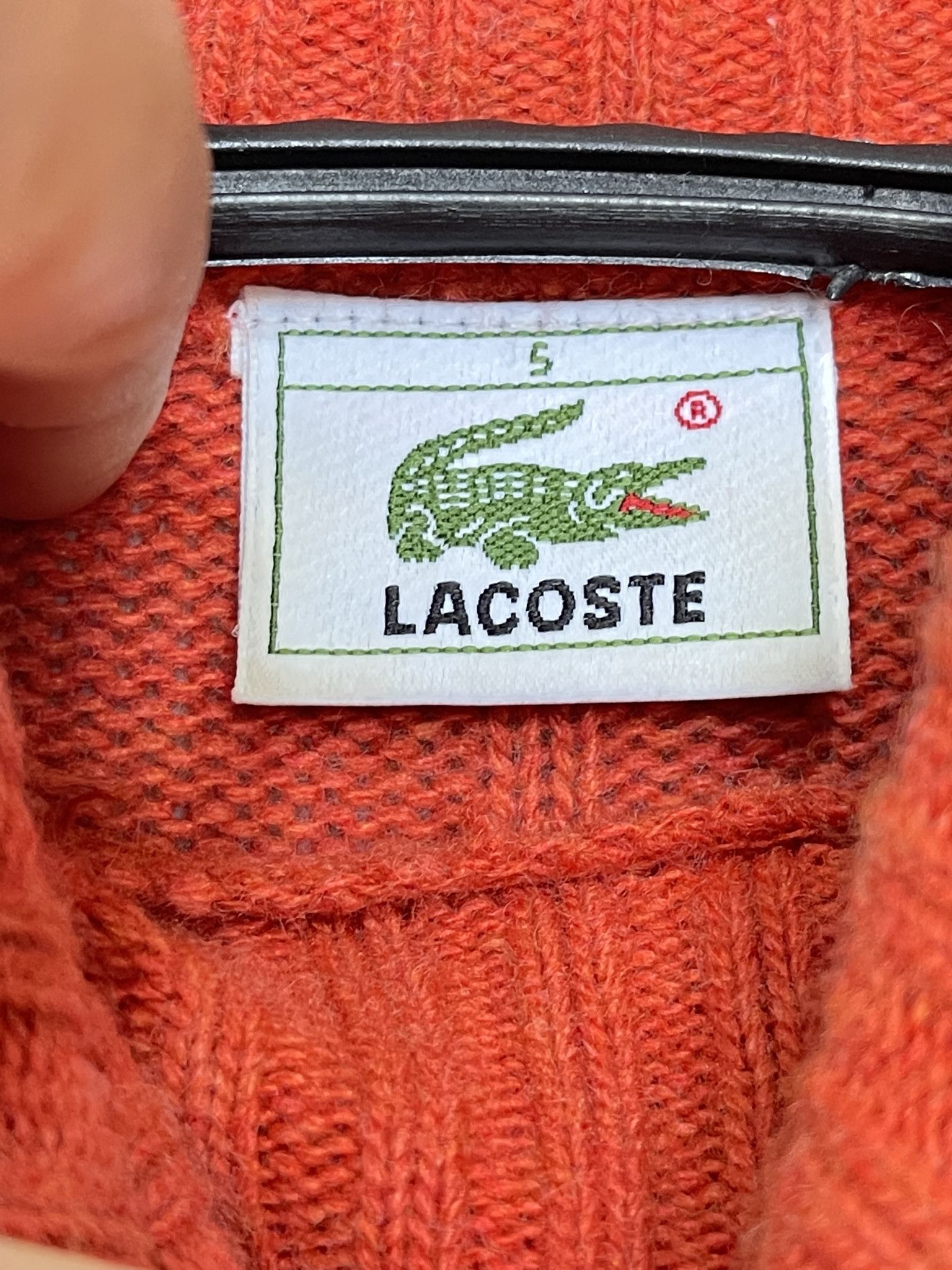 Lacoste 🔥 vintage heavy sweater cashmere wool lacoste turtle neck Size US L / EU 52-54 / 3 - 4 Thumbnail