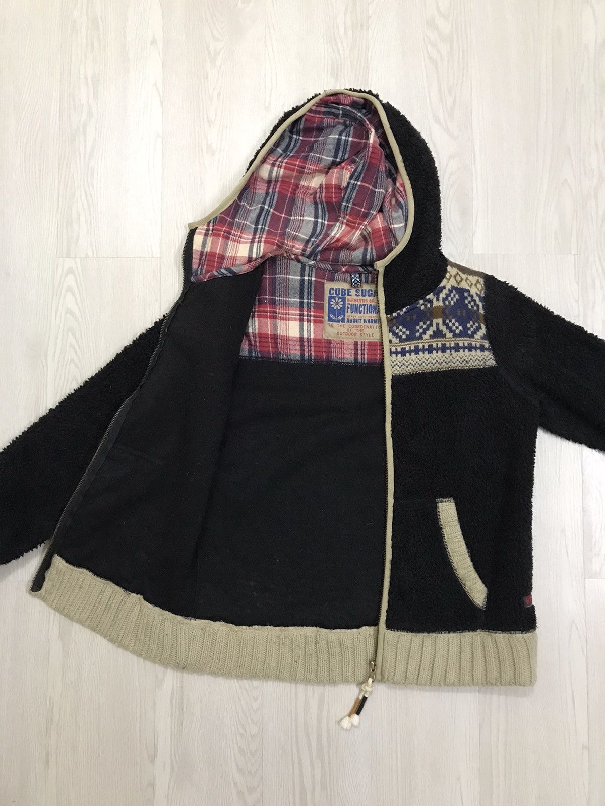 Japanese Brand × Vintage Vintage Japanese Navajo Deep Pile Sherpa Jacket Size M / US 6-8 / IT 42-44 - 2 Thumbnail