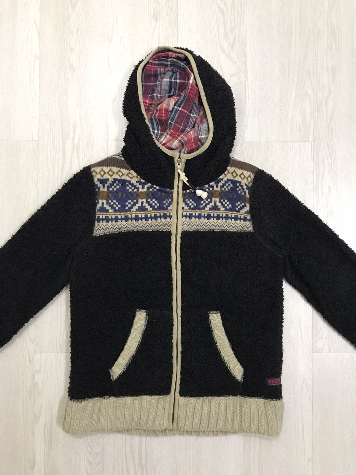 Japanese Brand × Vintage Vintage Japanese Navajo Deep Pile Sherpa Jacket Size M / US 6-8 / IT 42-44 - 3 Thumbnail