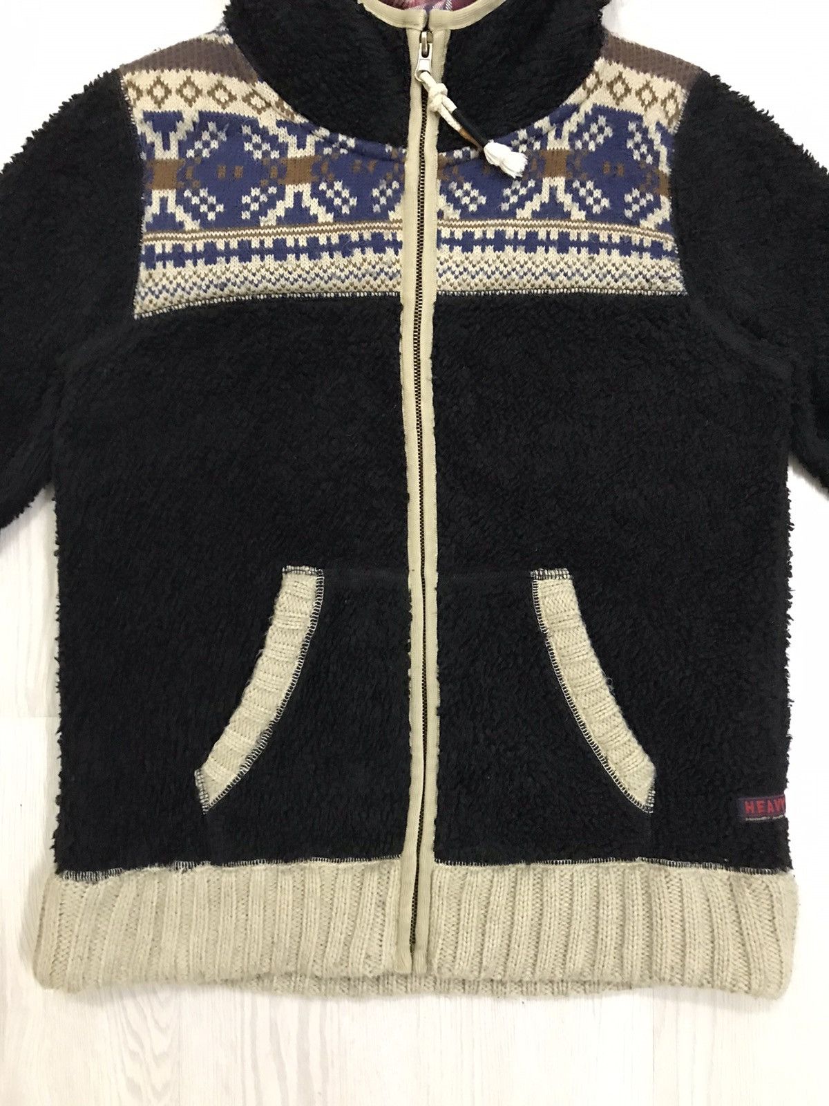Japanese Brand × Vintage Vintage Japanese Navajo Deep Pile Sherpa Jacket Size M / US 6-8 / IT 42-44 - 5 Thumbnail