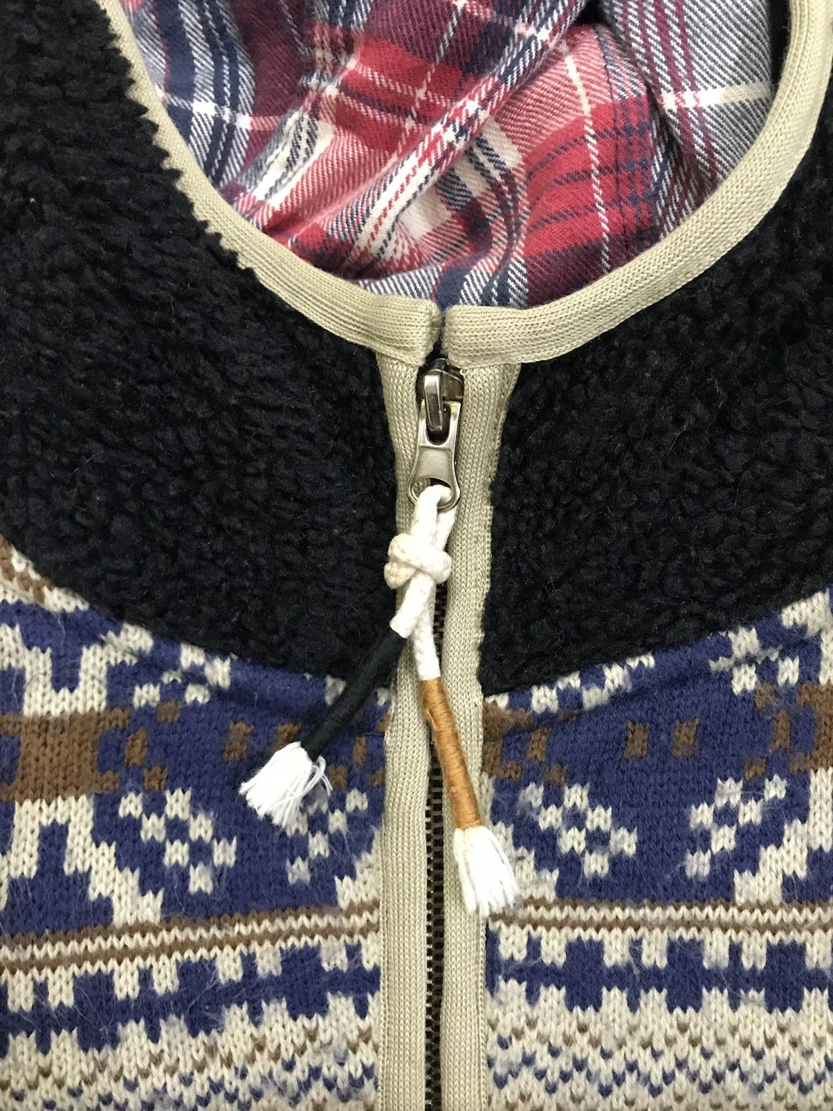 Japanese Brand × Vintage Vintage Japanese Navajo Deep Pile Sherpa Jacket Size M / US 6-8 / IT 42-44 - 14 Thumbnail