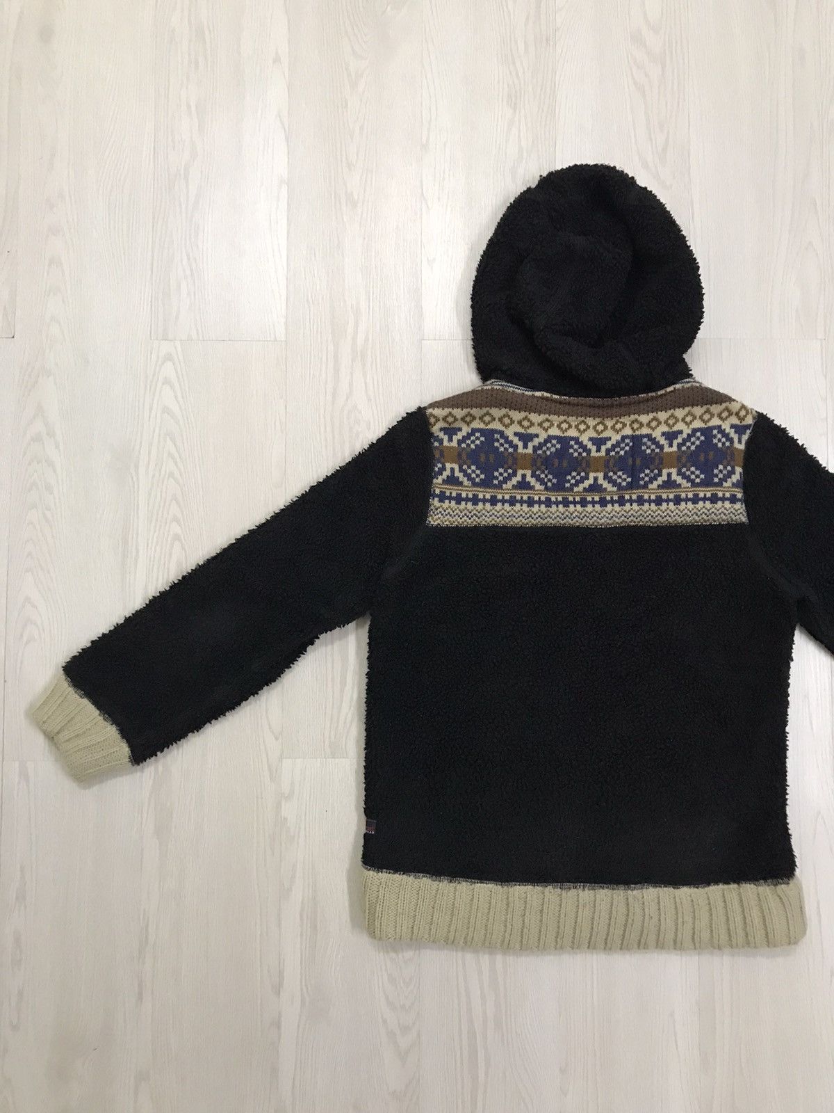 Japanese Brand × Vintage Vintage Japanese Navajo Deep Pile Sherpa Jacket Size M / US 6-8 / IT 42-44 - 9 Thumbnail