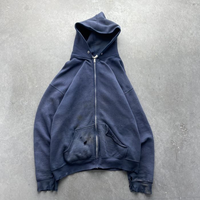 Vintage Vintage Blank Hoodie Sun Faded Distressed | Grailed