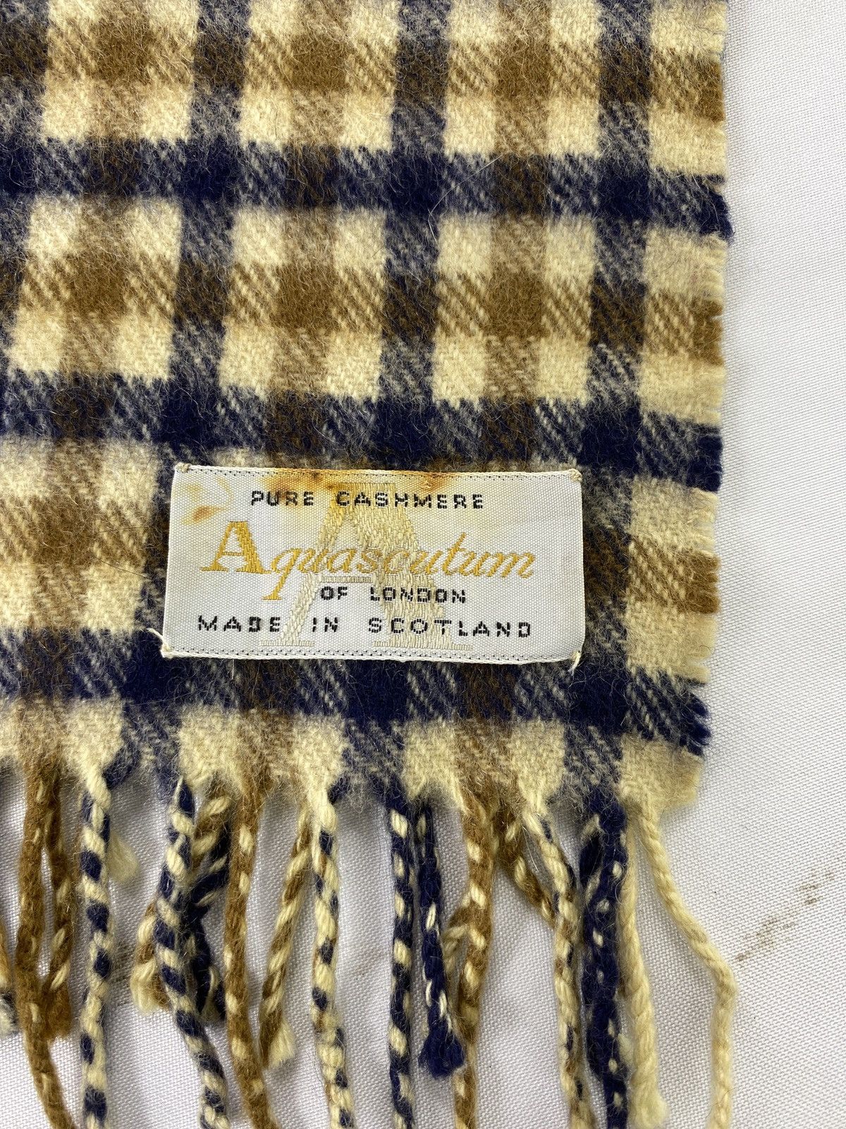 Aquascutum AQUASCUTUM CASHMERE Scarf / Muffler / Neckwear -T105 Size ONE SIZE - 4 Thumbnail