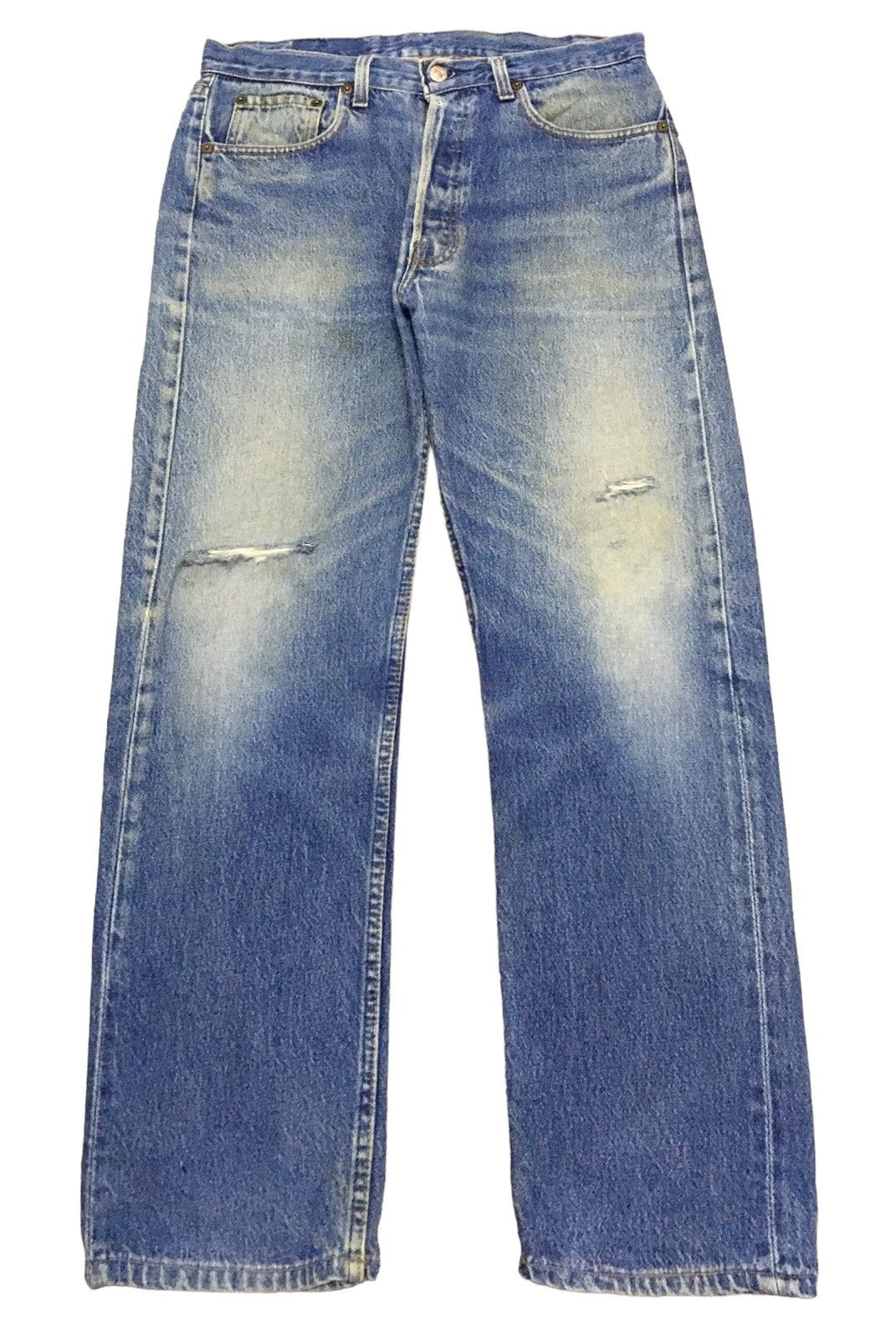 Levi's × Vintage Rare Design Vintage Levis Lot 501 Distressed Jeans 1990s Size US 33 - 1 Thumbnail