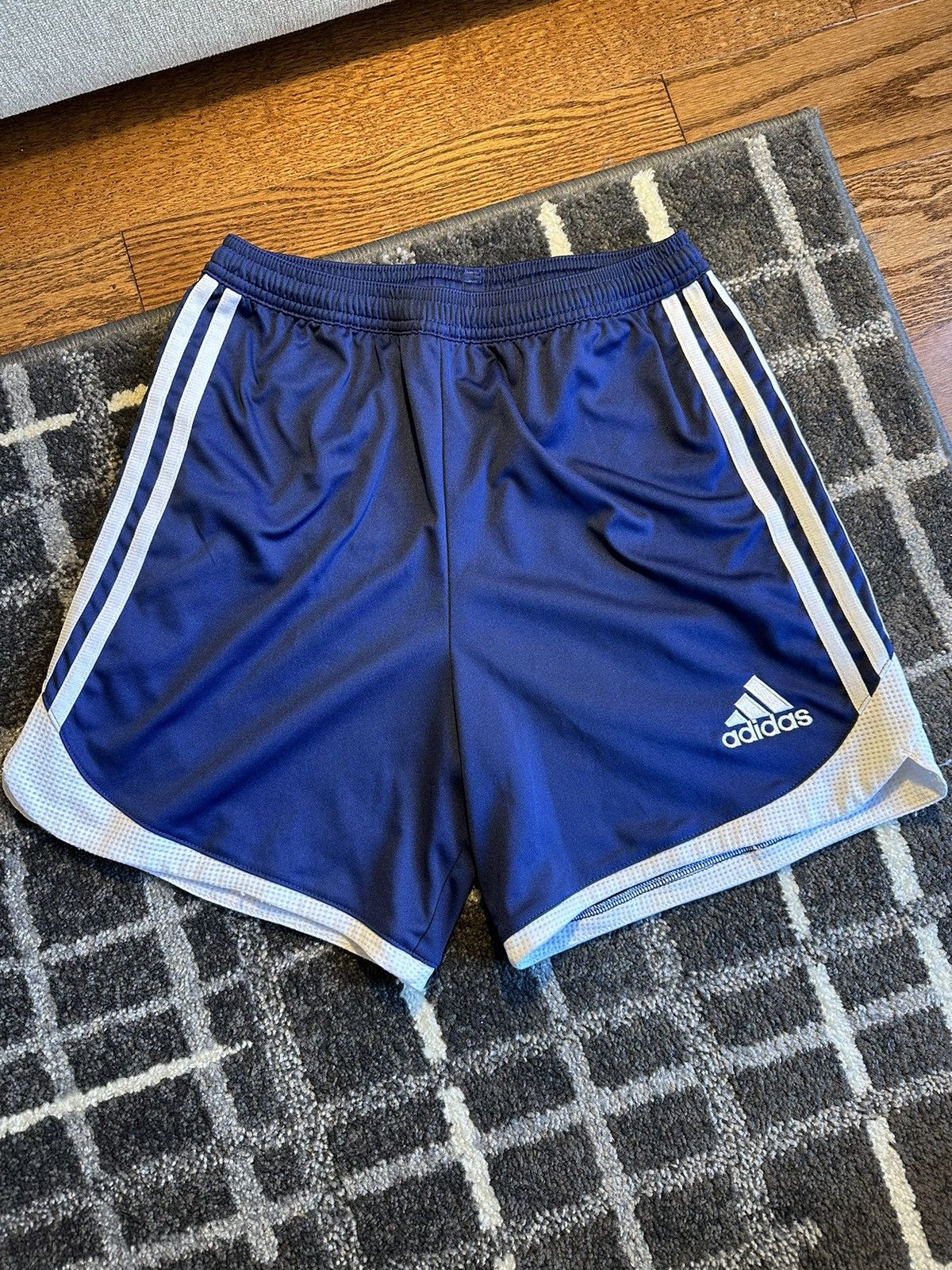 Adidas Vintage Adidas Logo three stripes climate blue sport shorts Size US 28 / EU 44 - 1 Thumbnail
