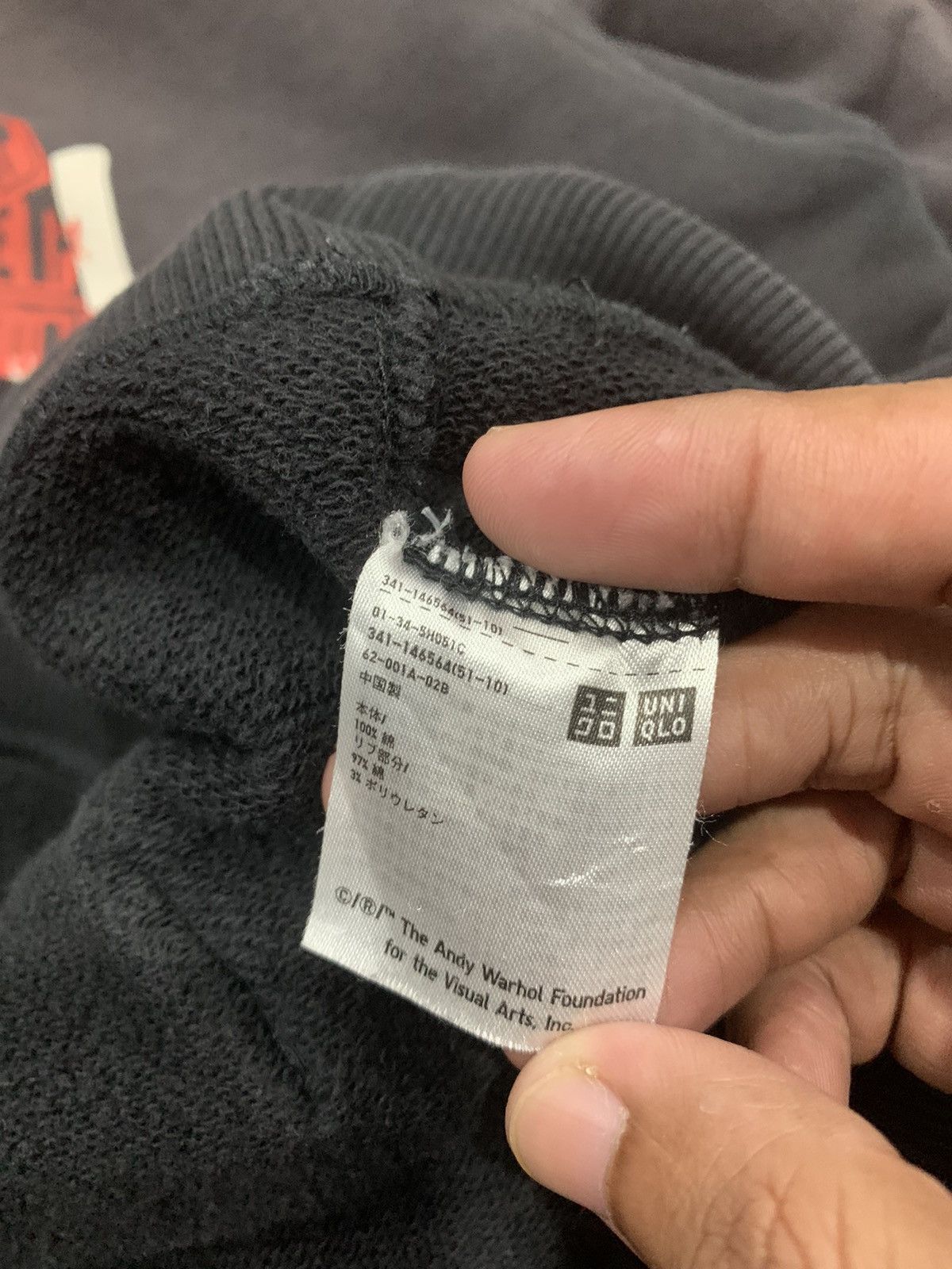 Andy Warhol × Japanese Brand × Uniqlo Sun Faded Andy Warhol Hooded Sweater Size US L / EU 52-54 / 3 - 8 Thumbnail