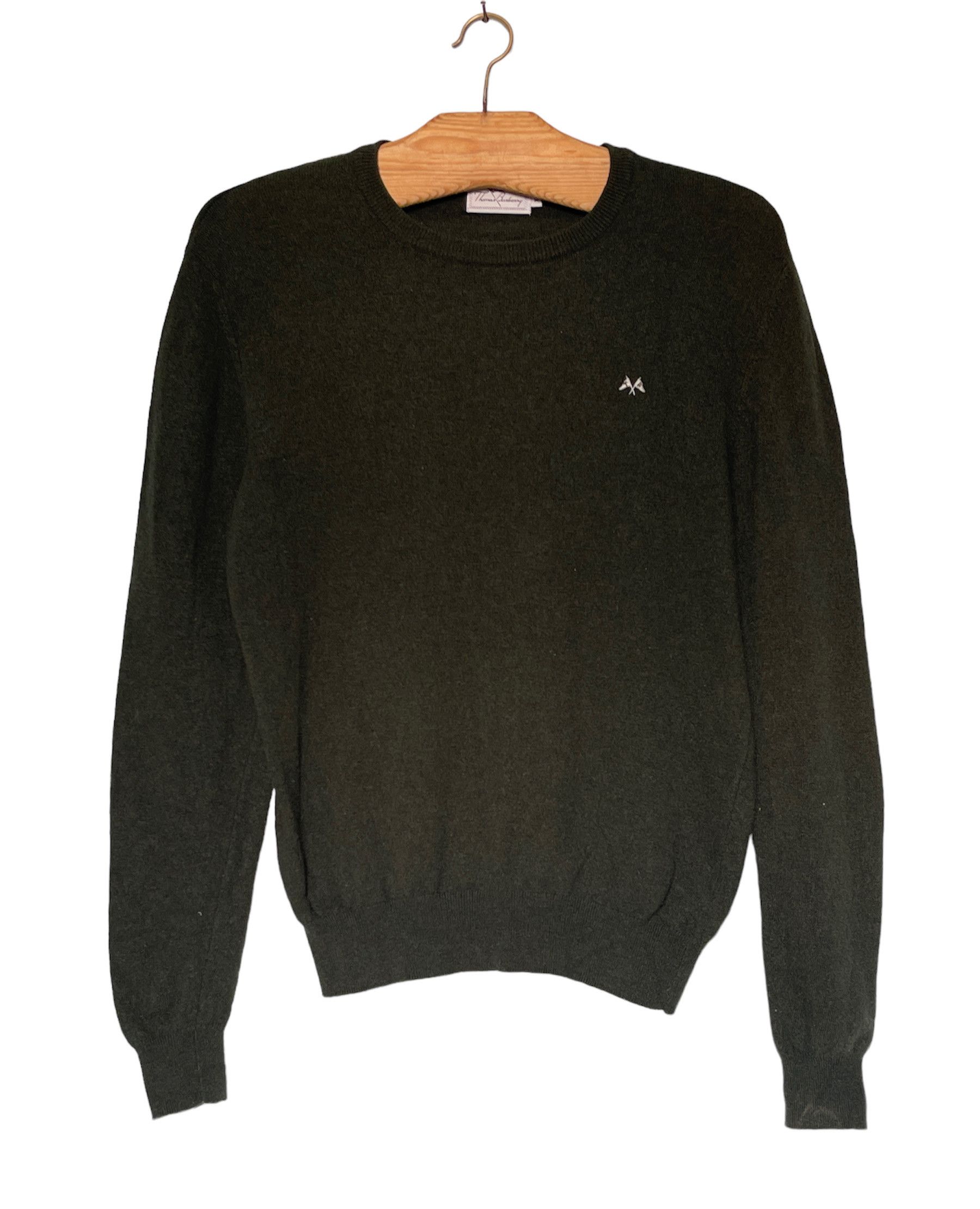 🔥wool vneck jumper sweater TB Burberry size xl
