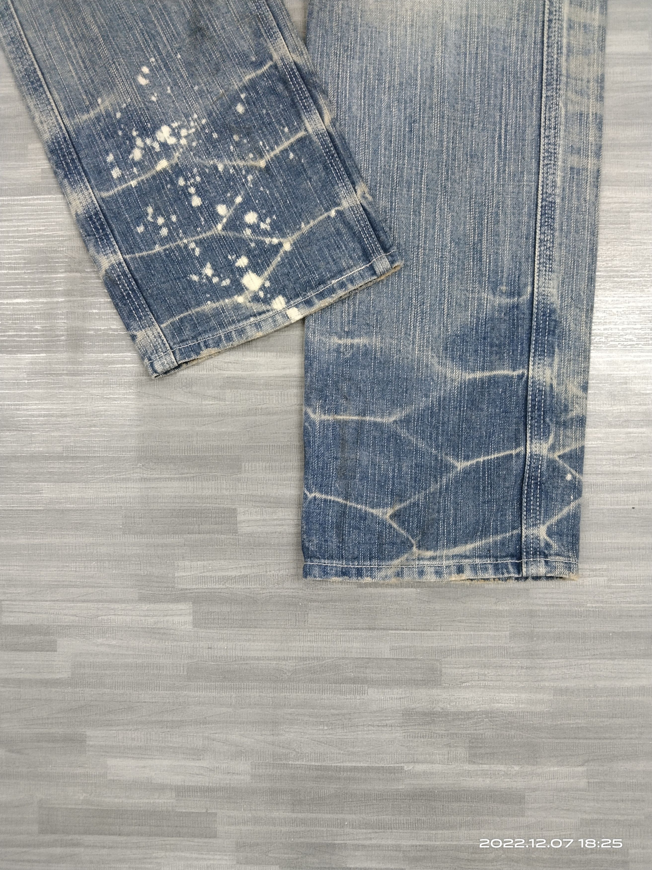 Japanese Brand EAT EYE'$ BUSHPANTS ONE POCKET GL HEART DENIM PANTS Size US 30 / EU 46 - 7 Thumbnail