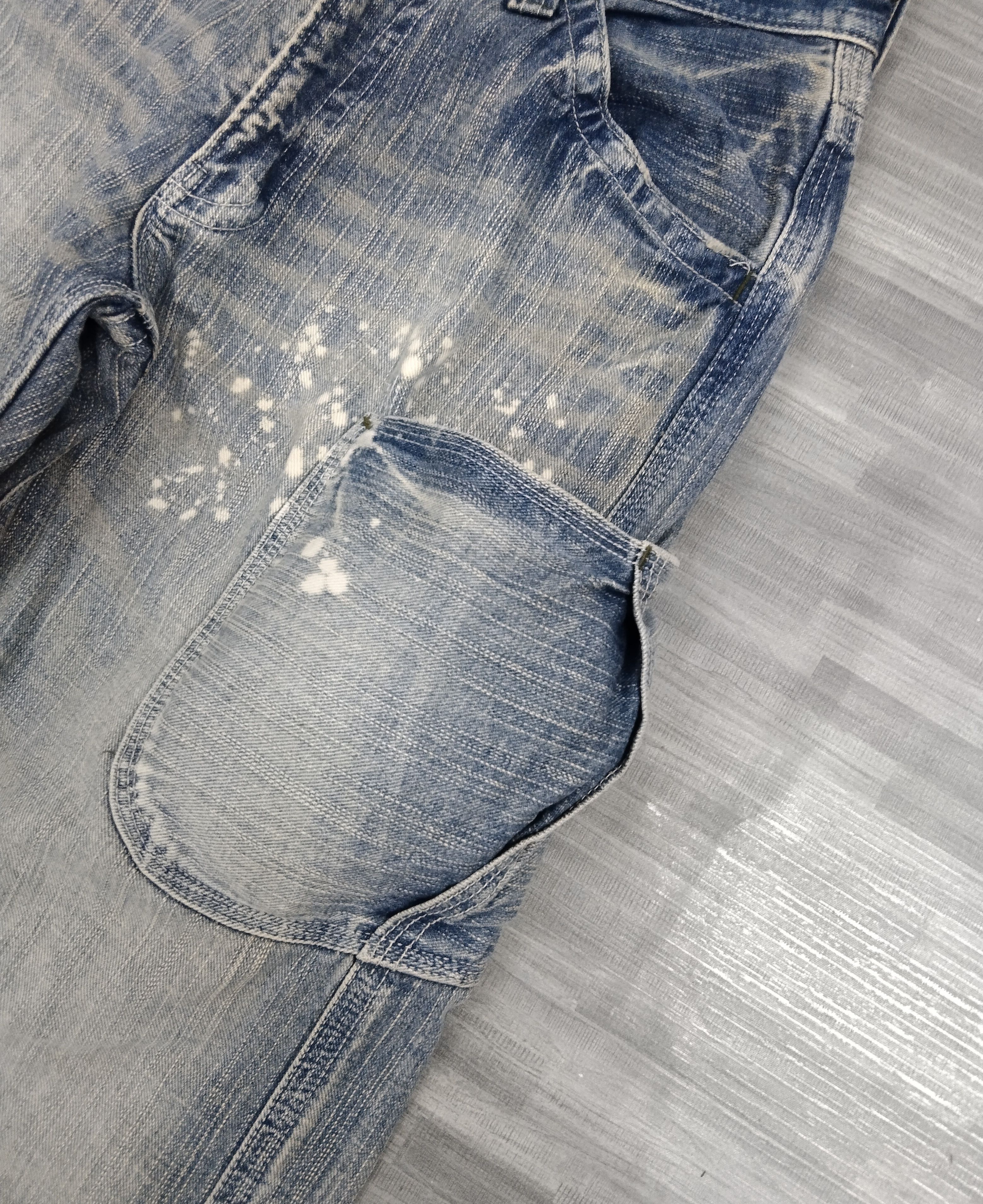 Japanese Brand EAT EYE'$ BUSHPANTS ONE POCKET GL HEART DENIM PANTS Size US 30 / EU 46 - 6 Thumbnail