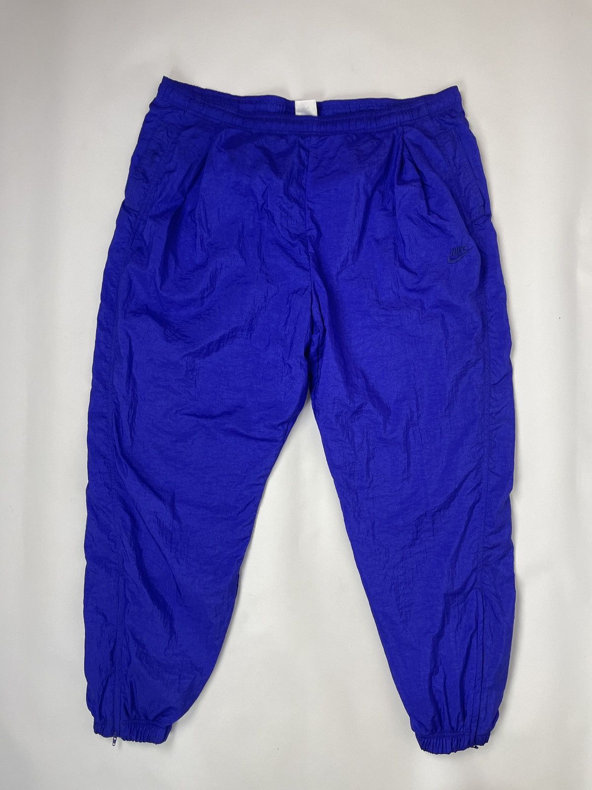 Nike Nike vintage 80s 90s nylon shimmer blue violet track pants Size US 34 / EU 50 - 3 Thumbnail