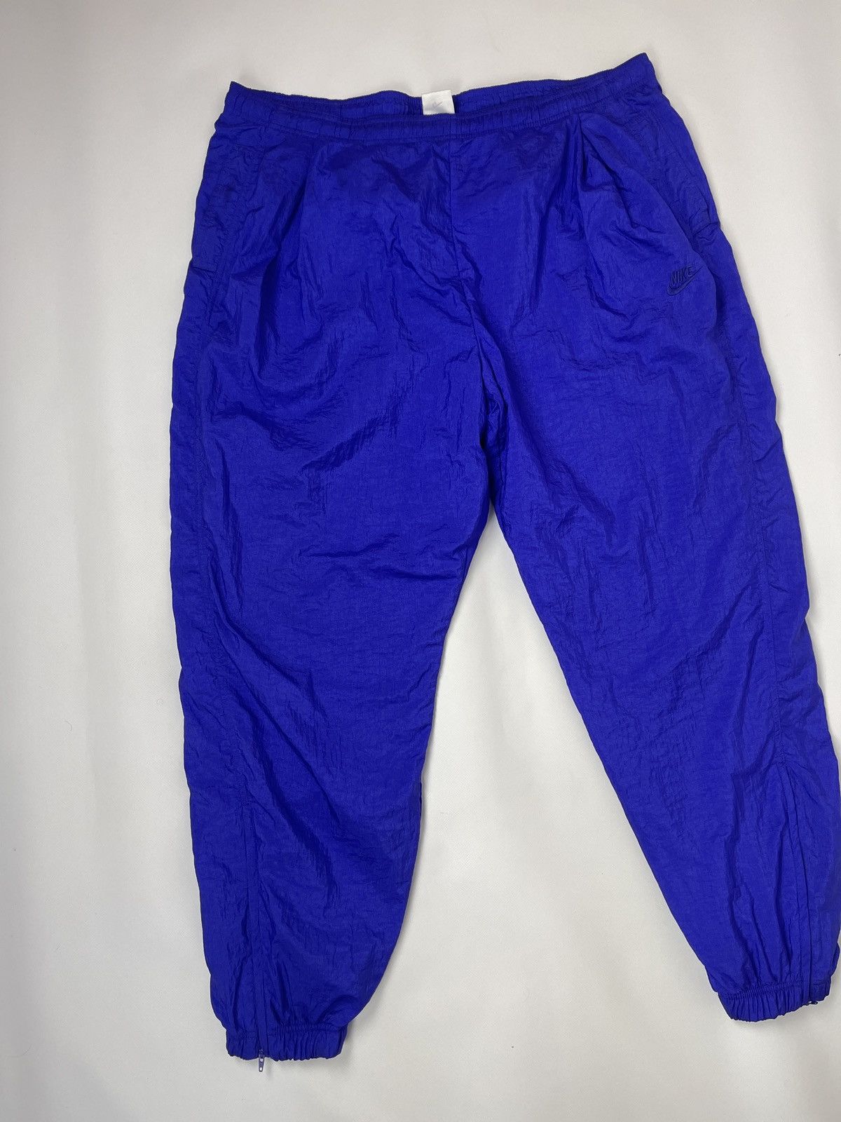 Nike Nike vintage 80s 90s nylon shimmer blue violet track pants Size US 34 / EU 50 - 4 Thumbnail