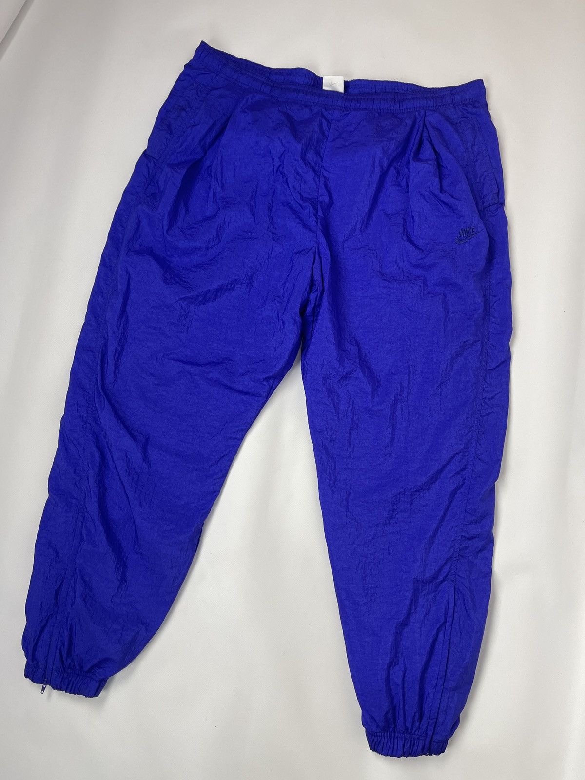 Nike Nike vintage 80s 90s nylon shimmer blue violet track pants Size US 34 / EU 50 - 1 Thumbnail