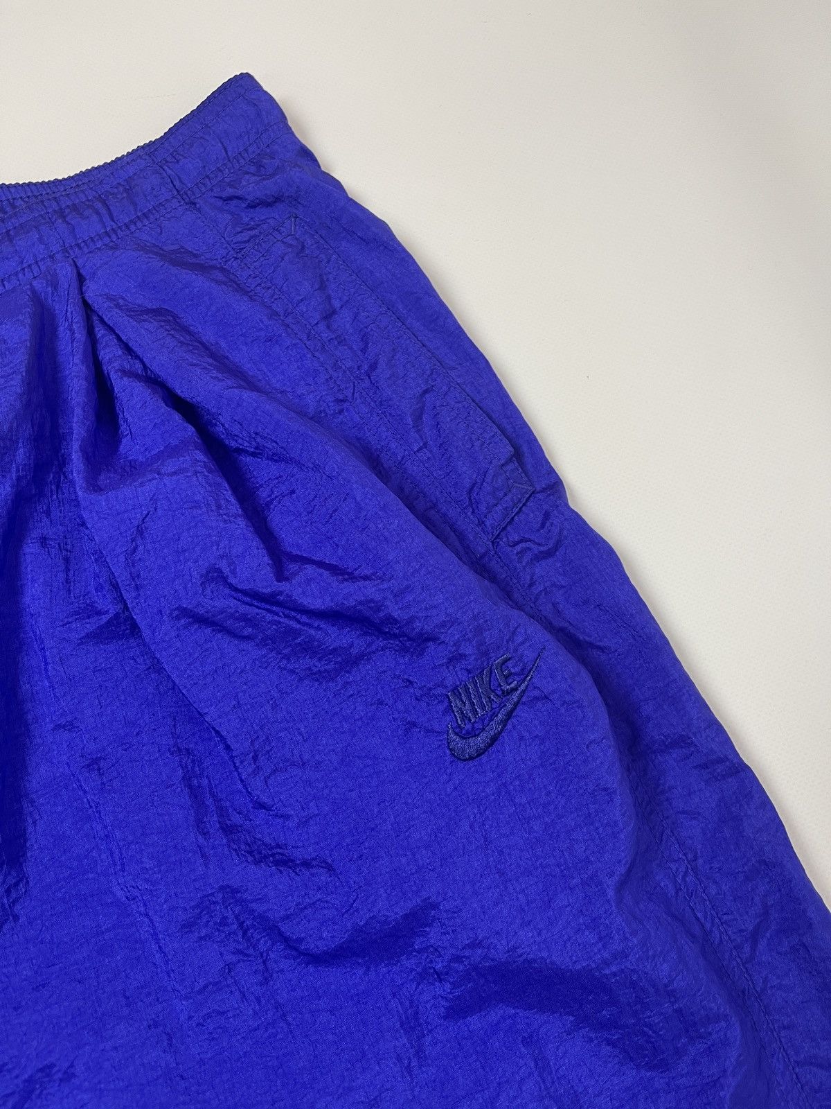 Nike Nike vintage 80s 90s nylon shimmer blue violet track pants Size US 34 / EU 50 - 9 Thumbnail