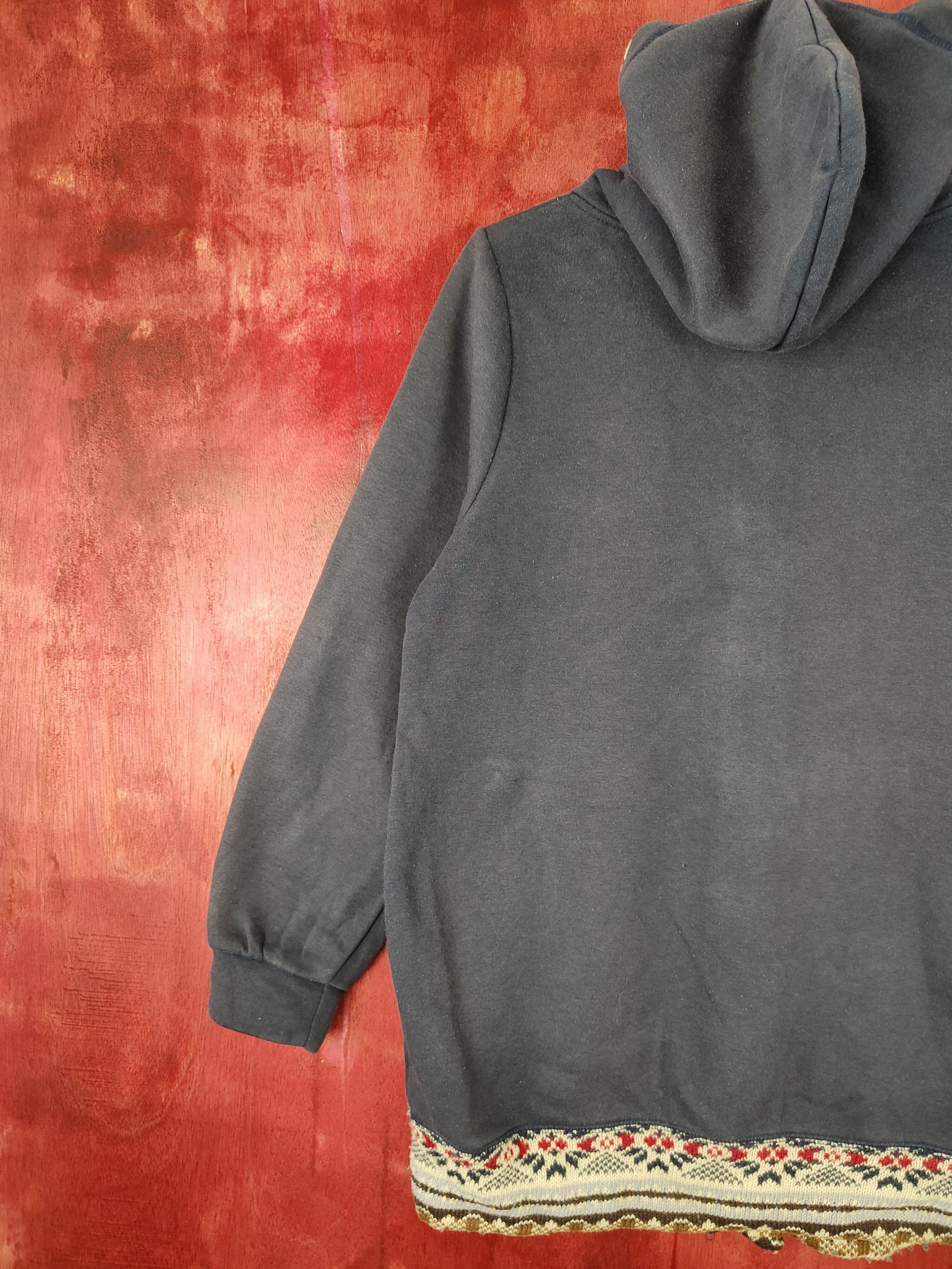 Japanese Brand Magic Sound Dark Blue Hoodie Sweater #4801 Size M / US 6-8 / IT 42-44 - 8 Thumbnail