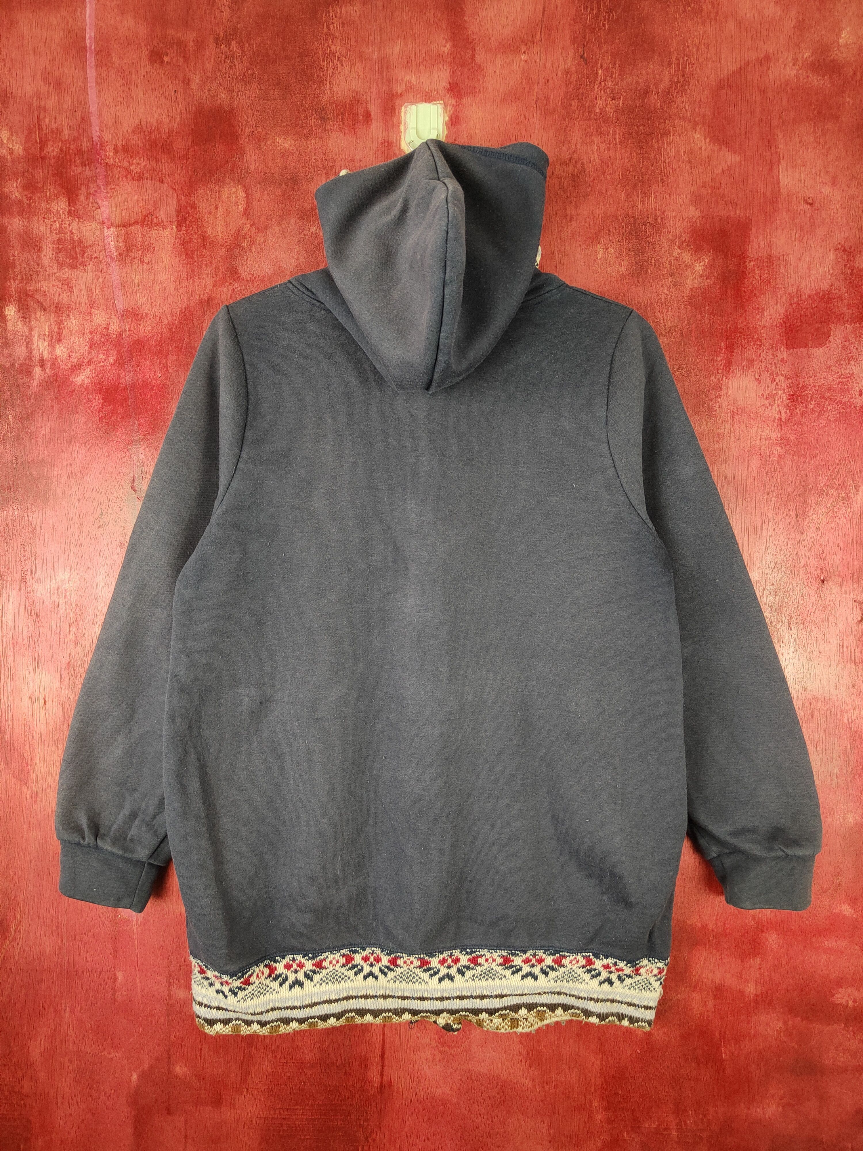 Japanese Brand Magic Sound Dark Blue Hoodie Sweater #4801 Size M / US 6-8 / IT 42-44 - 7 Thumbnail