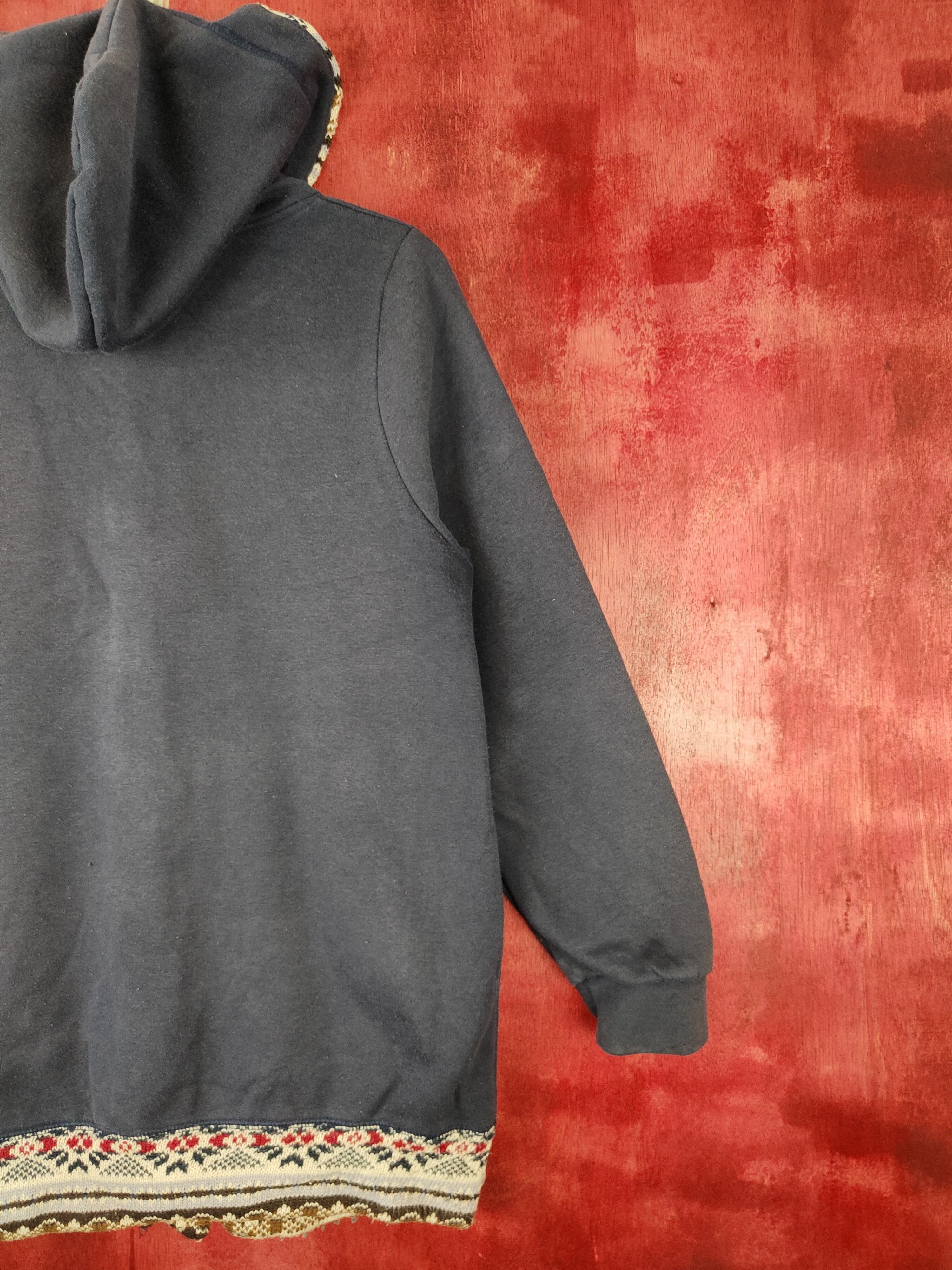 Japanese Brand Magic Sound Dark Blue Hoodie Sweater #4801 Size M / US 6-8 / IT 42-44 - 9 Thumbnail