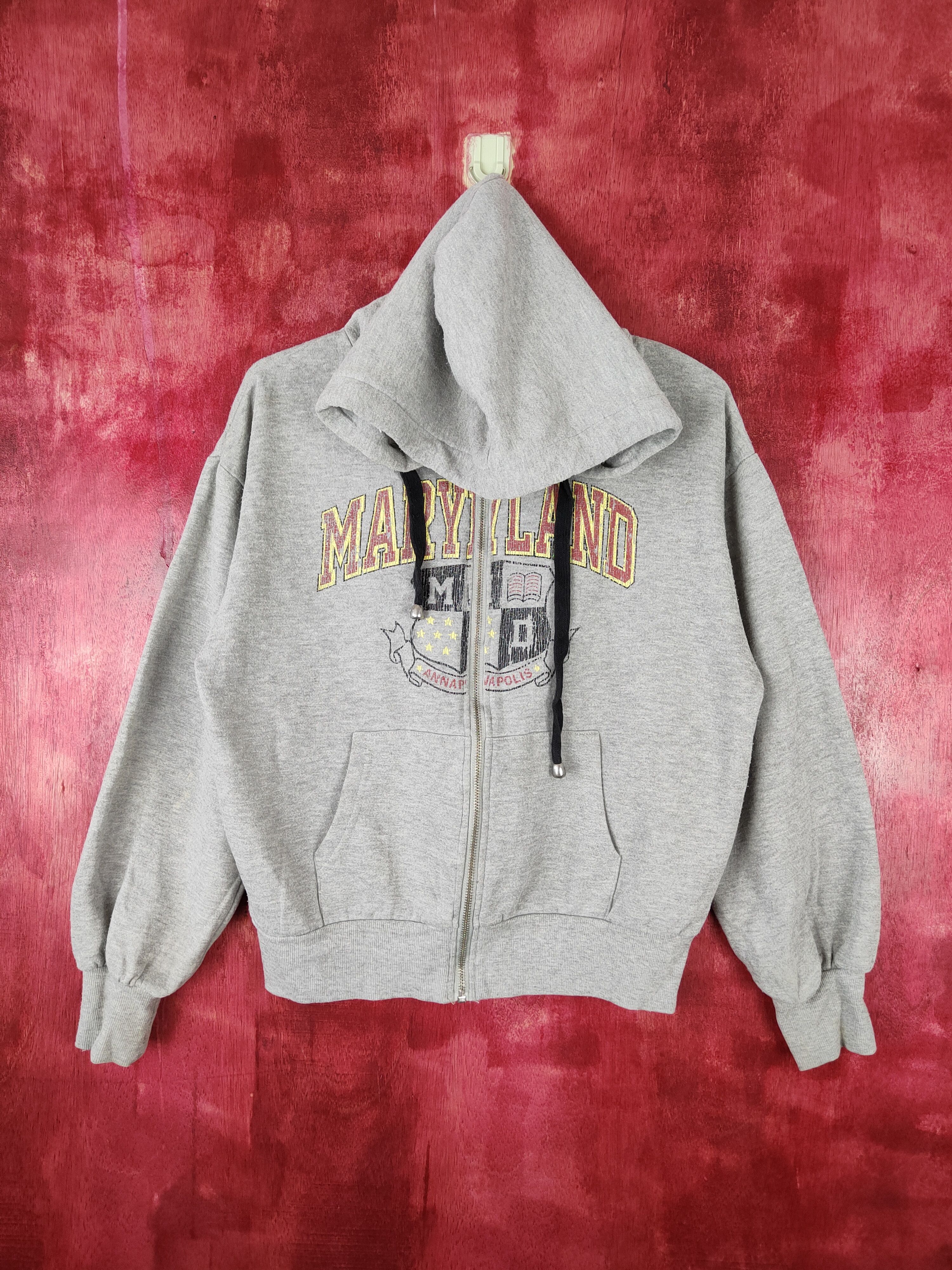 image of Maryland Shiny Ripple Gray Hoodie Sweater Sweatshirt 4799 in Grey, Women's (Size Medium)