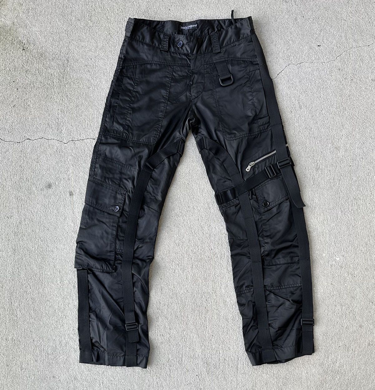 Dolce & Gabbana Dolce & Gabbana FW 2003/2004 Parachute Bondage Pants Size US 29 - 1 Thumbnail