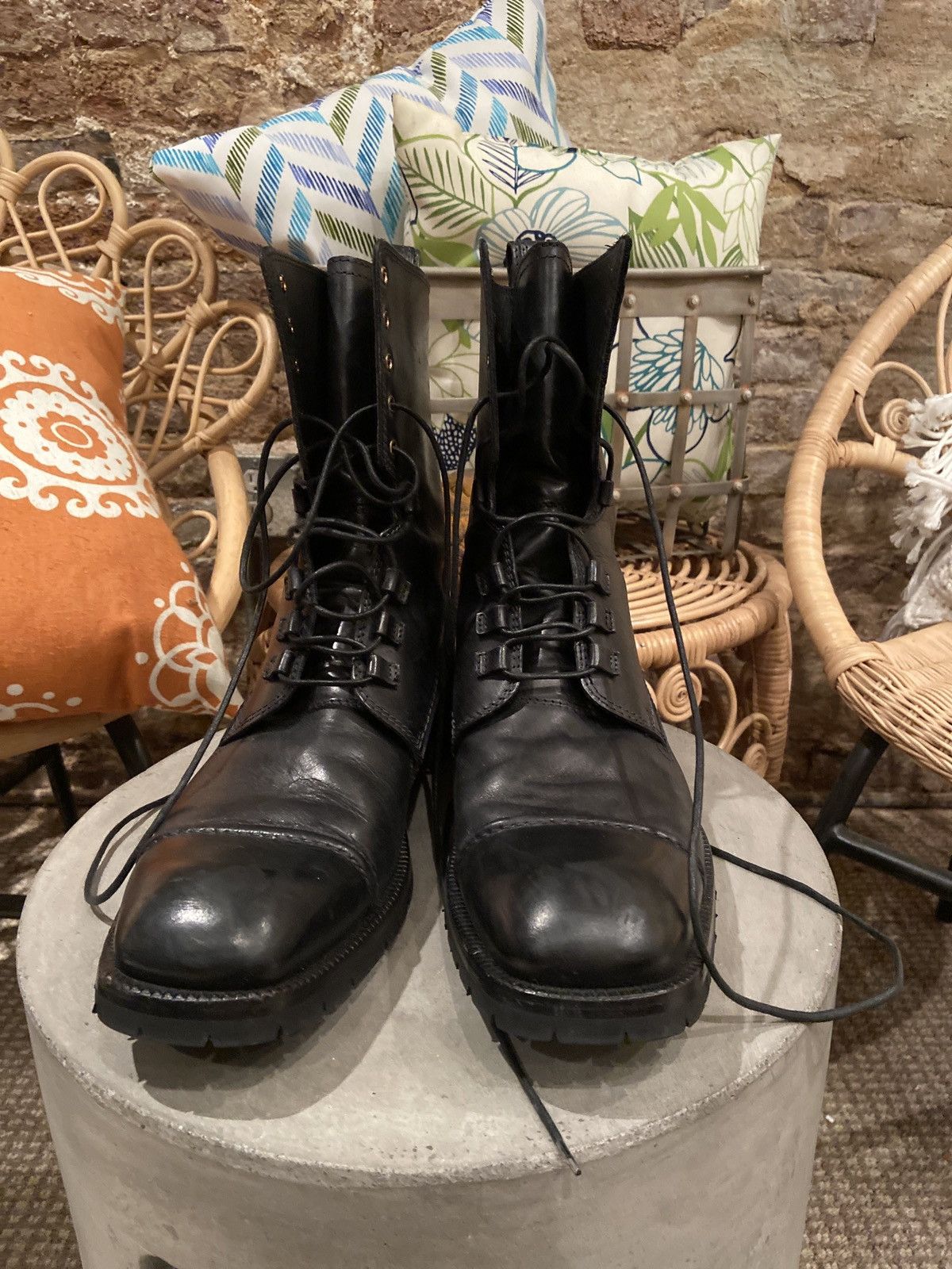 Dolce & Gabbana square toe boots