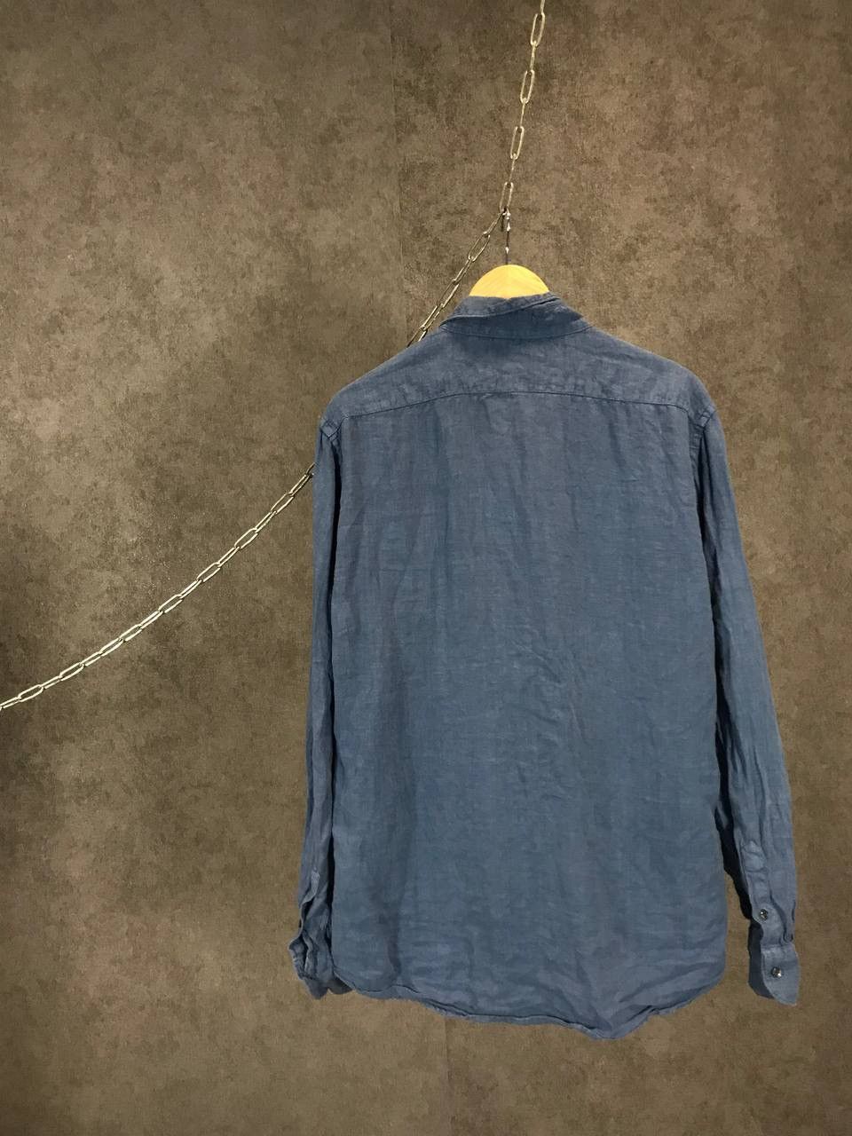 Replay Replay garment dyed linen luxury shirt Size US XL / EU 56 / 4 - 5 Thumbnail