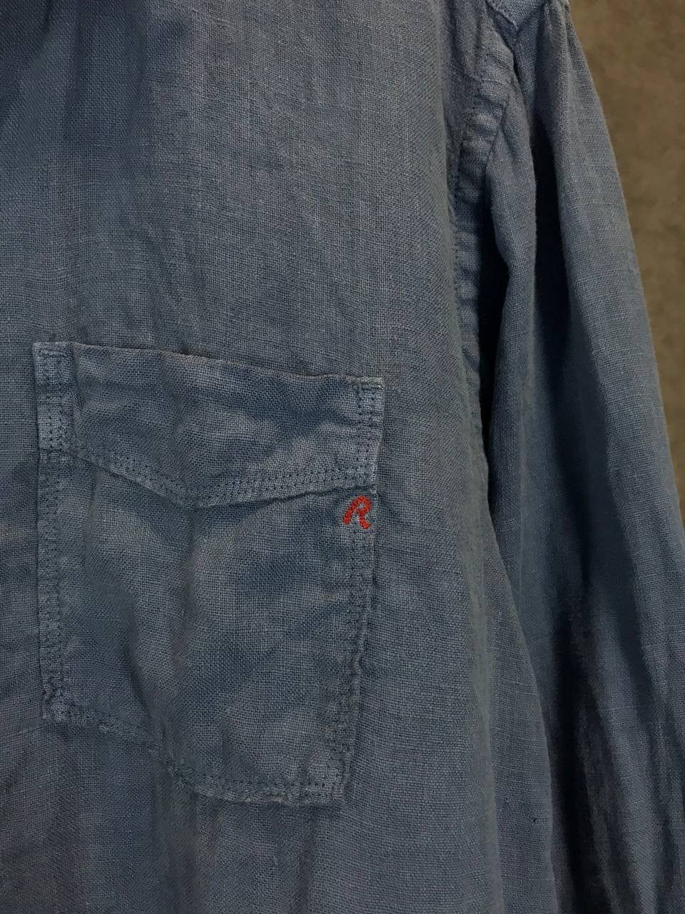 Replay Replay garment dyed linen luxury shirt Size US XL / EU 56 / 4 - 3 Thumbnail