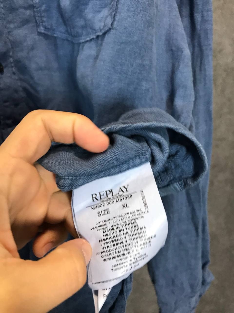 Replay Replay garment dyed linen luxury shirt Size US XL / EU 56 / 4 - 6 Thumbnail