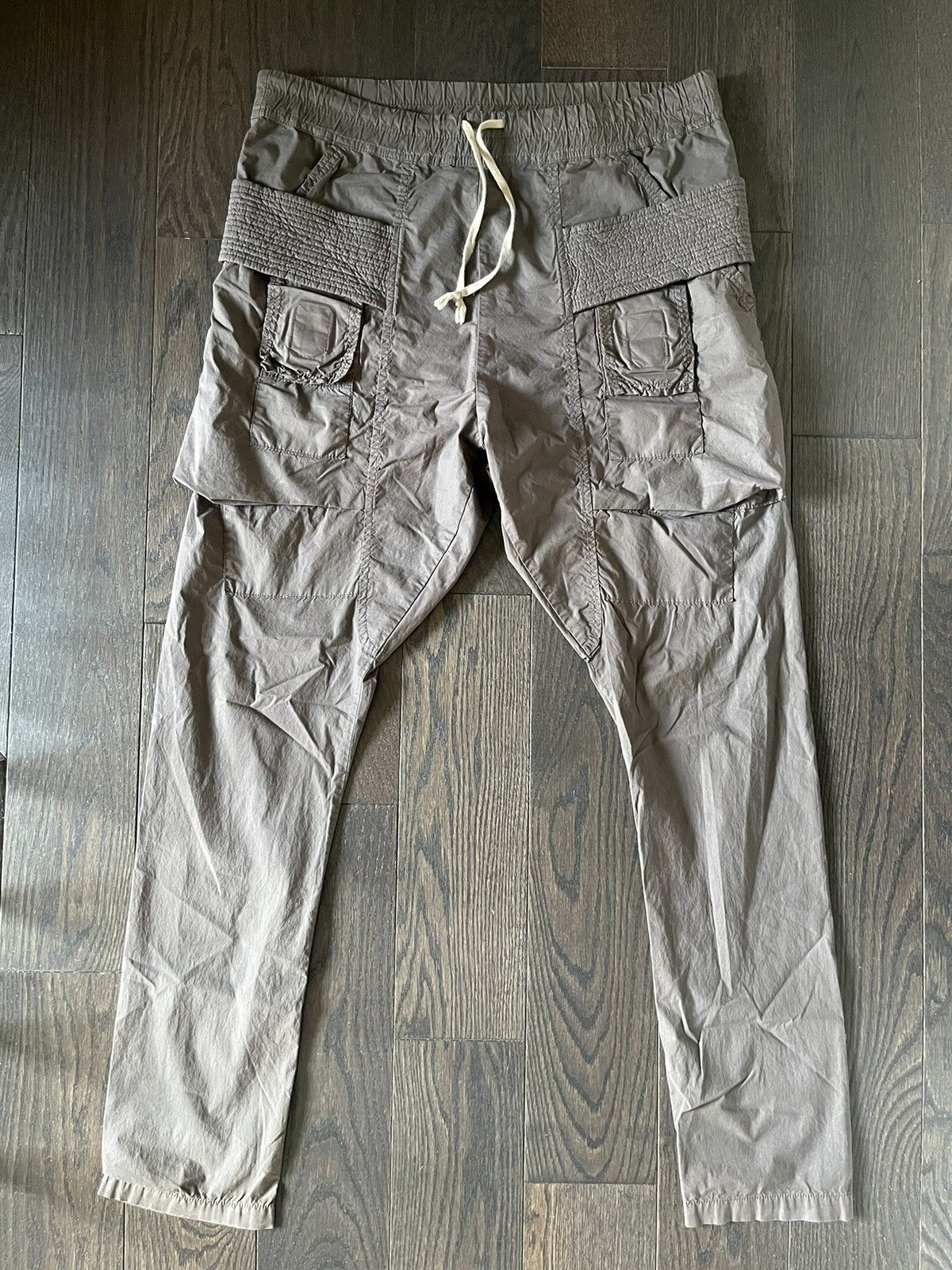 image of Rick Owens Dark Dust Creatch Cargos in Brown, Men's (Size 34)