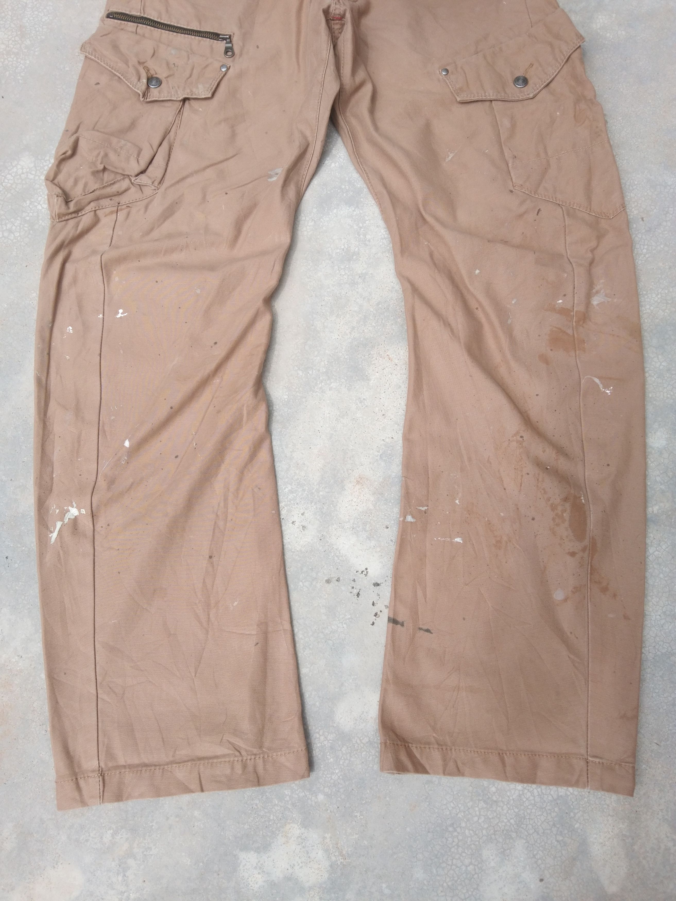 Japanese Brand Vintage Twist45 Paint Splatter Cargo Pants 32x31 Size US 32 / EU 48 - 6 Thumbnail