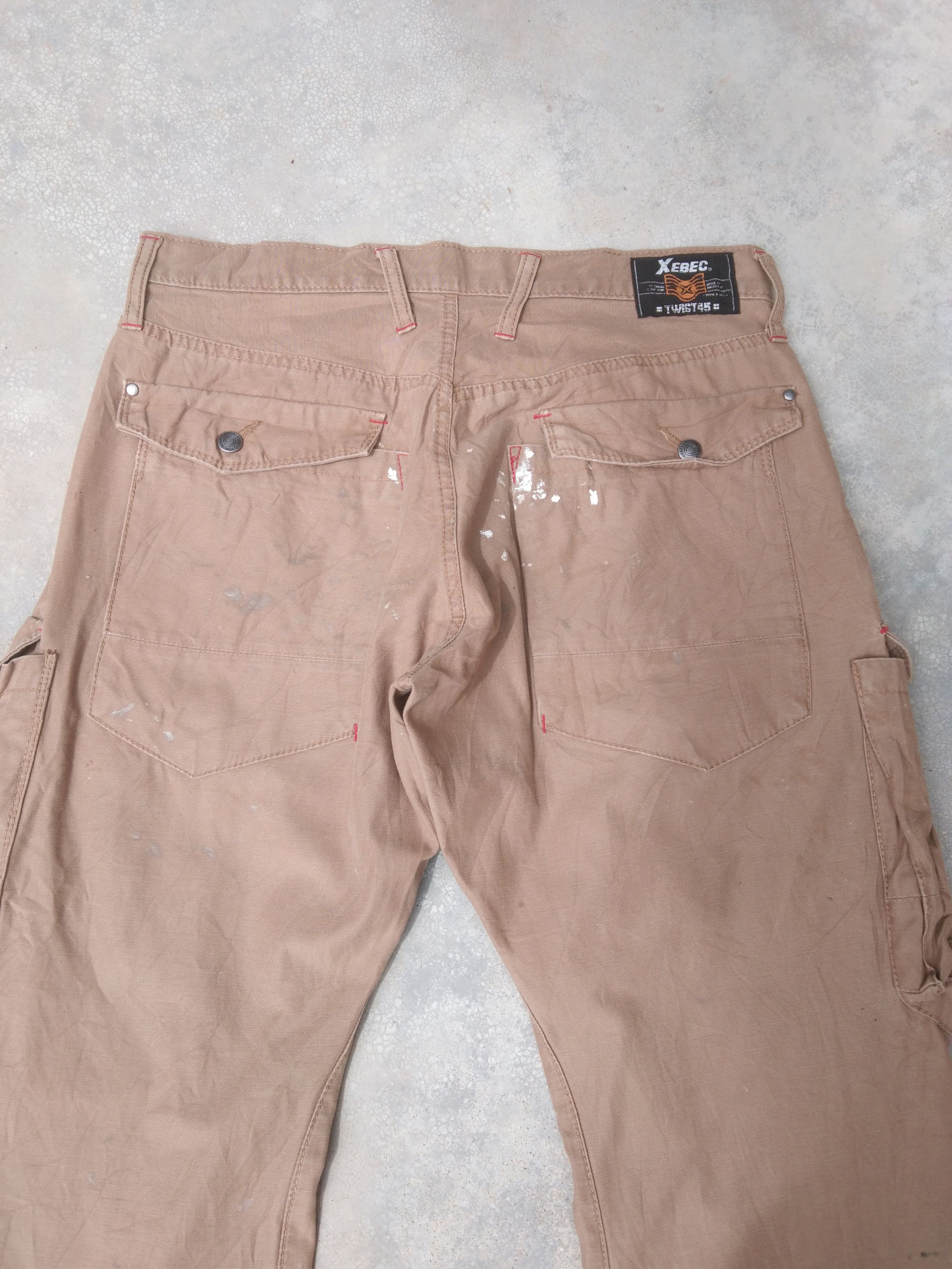 Japanese Brand Vintage Twist45 Paint Splatter Cargo Pants 32x31 Size US 32 / EU 48 - 4 Thumbnail