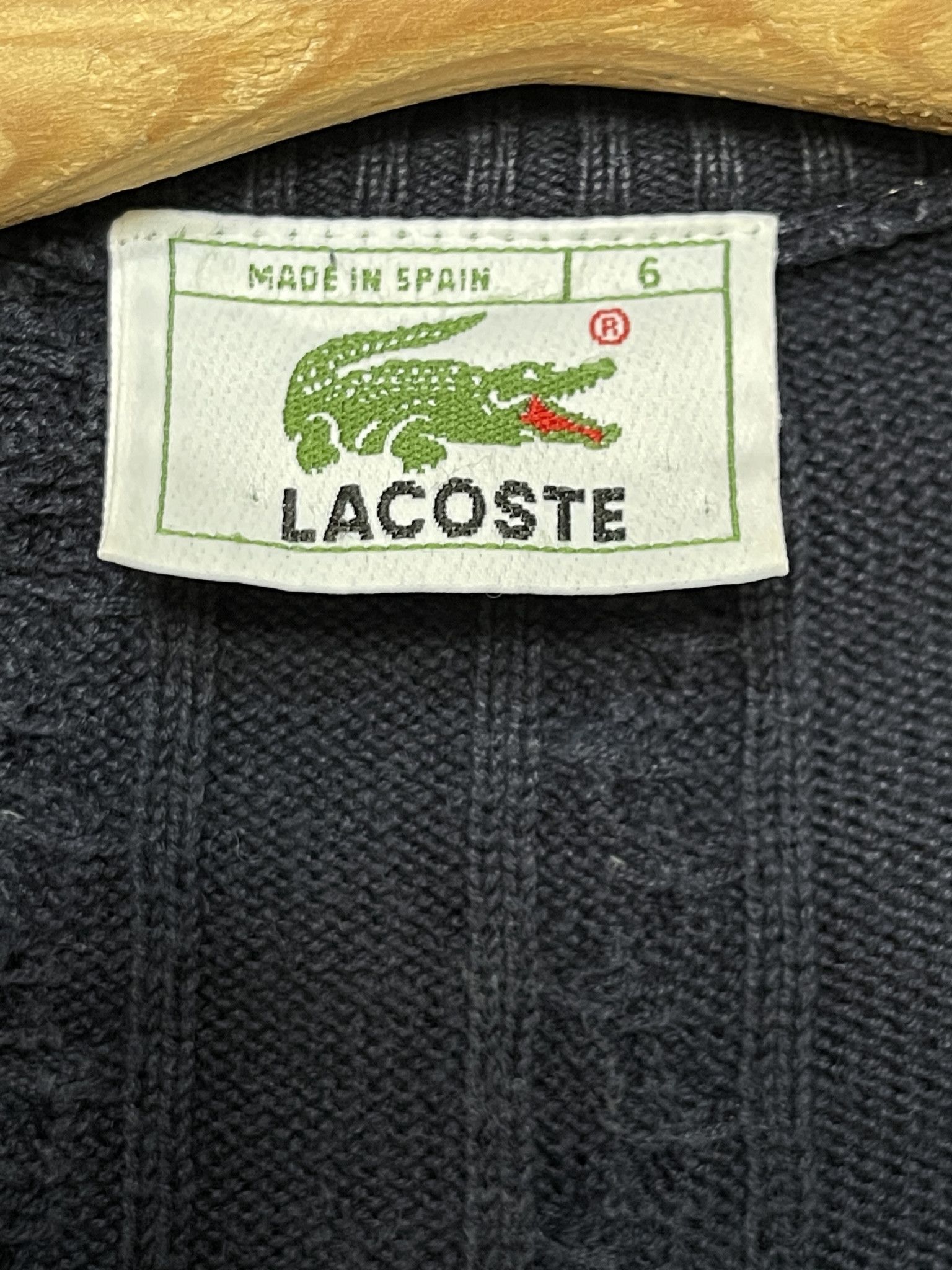 Lacoste 🔥vintage 90’s Cardigan cable lacoste size xl Size US XL / EU 56 / 4 - 6 Thumbnail