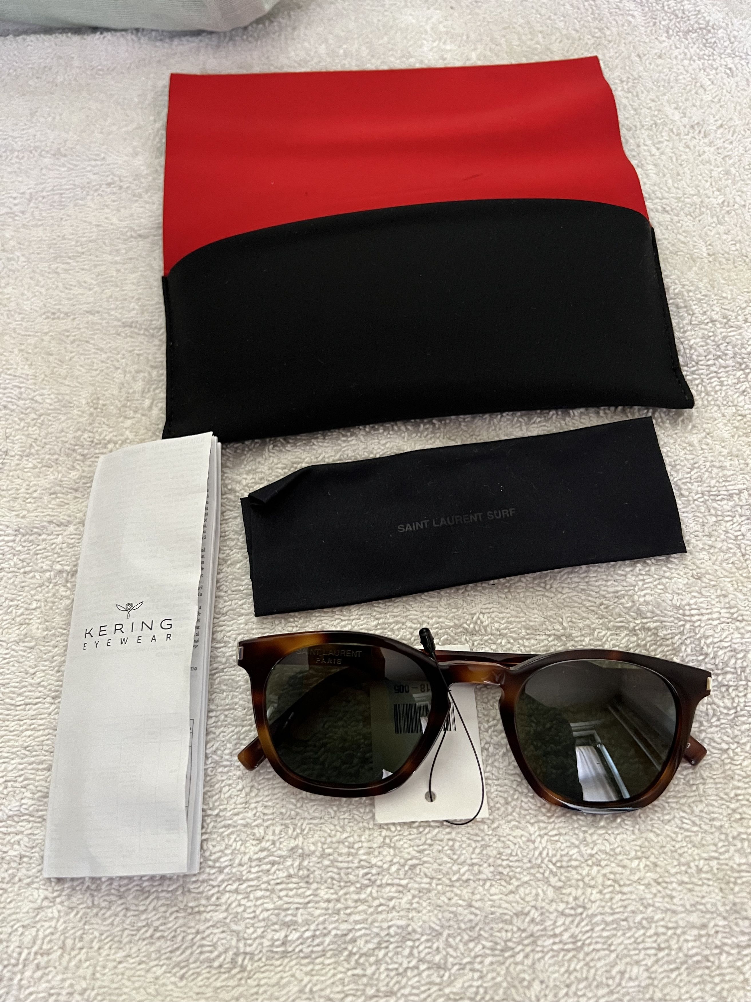 Saint Laurent Paris Surf Havana SL 28 003 49 23-140 kering Tortoiseshell Size ONE SIZE - 1 Thumbnail