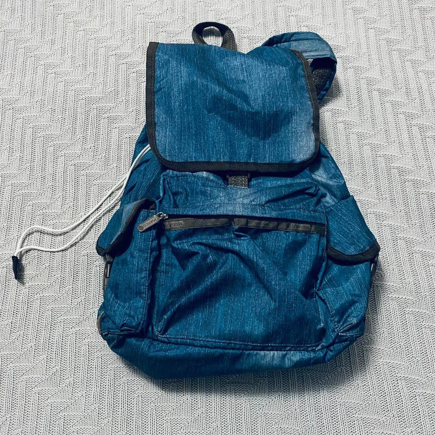 Lesportsac LeSportsac denim drawstring back pack | Grailed