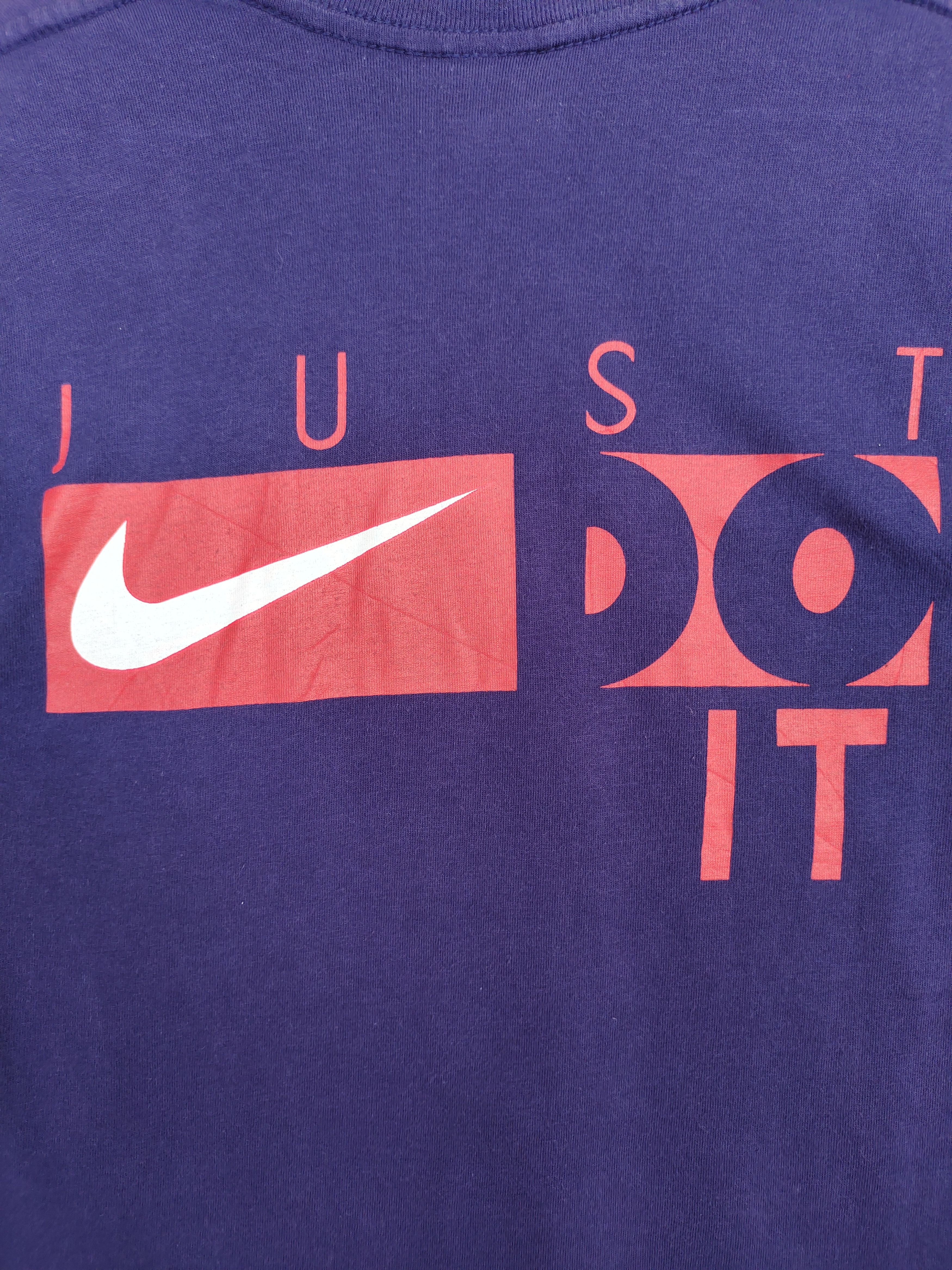 Nike Vintage 90s NIKE Just Do It Big Logo T-Shirt Women Size M / US 6-8 / IT 42-44 - 8 Thumbnail