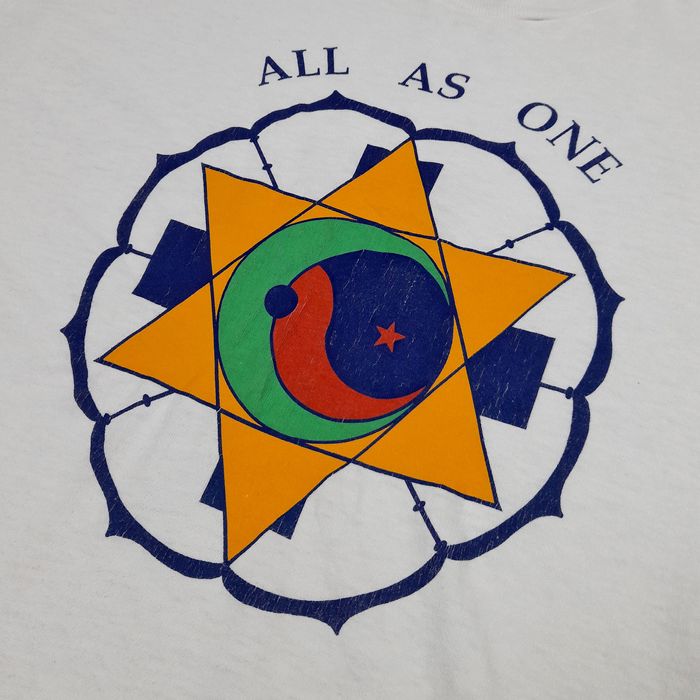 True Religion Vintage 90's ALL AS ONE Religions Center Front Graphic ...