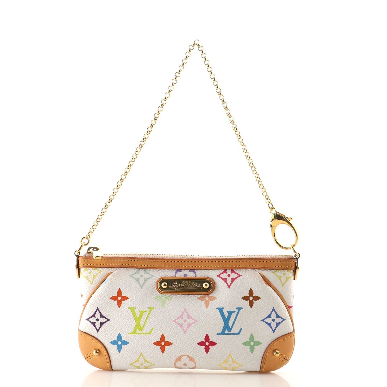 Louis Vuitton Milla Pochette Monogram Multicolor MM White