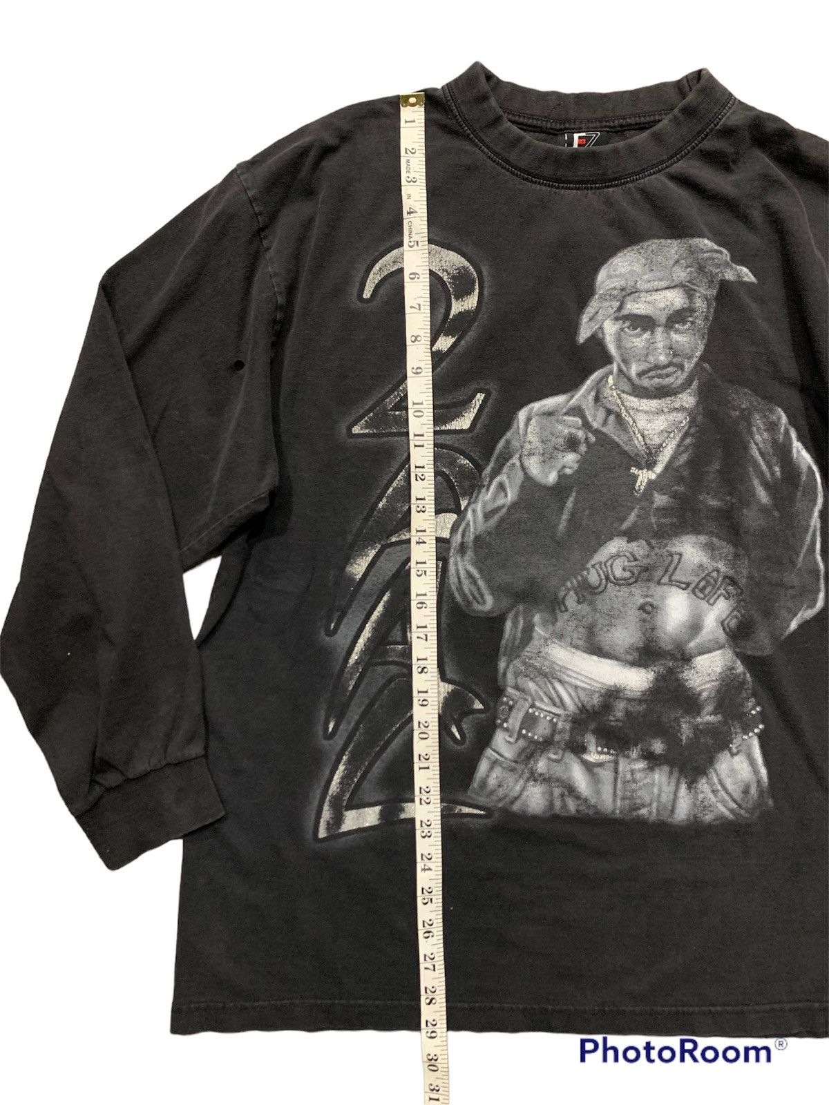 Rap Tees Vintage Y2K TUPAC Long Sleeve tee Rare Size US XL / EU 56 / 4 - 10 Thumbnail
