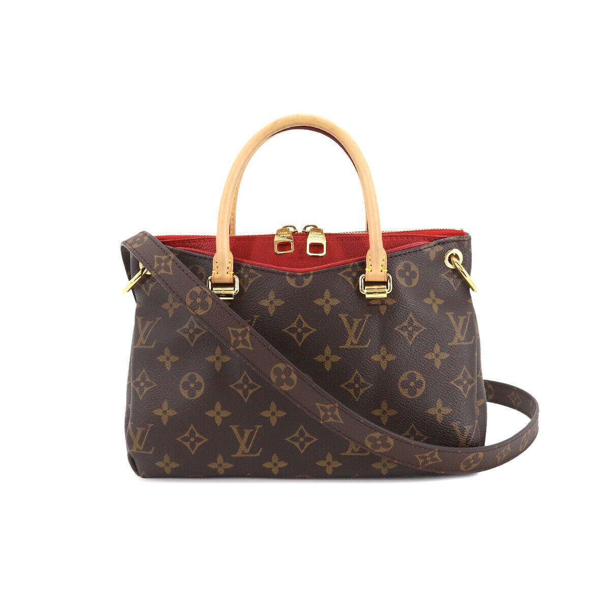 Louis Vuitton Monogram Pallas BB 2way Hand Shoulder Bag Cerise