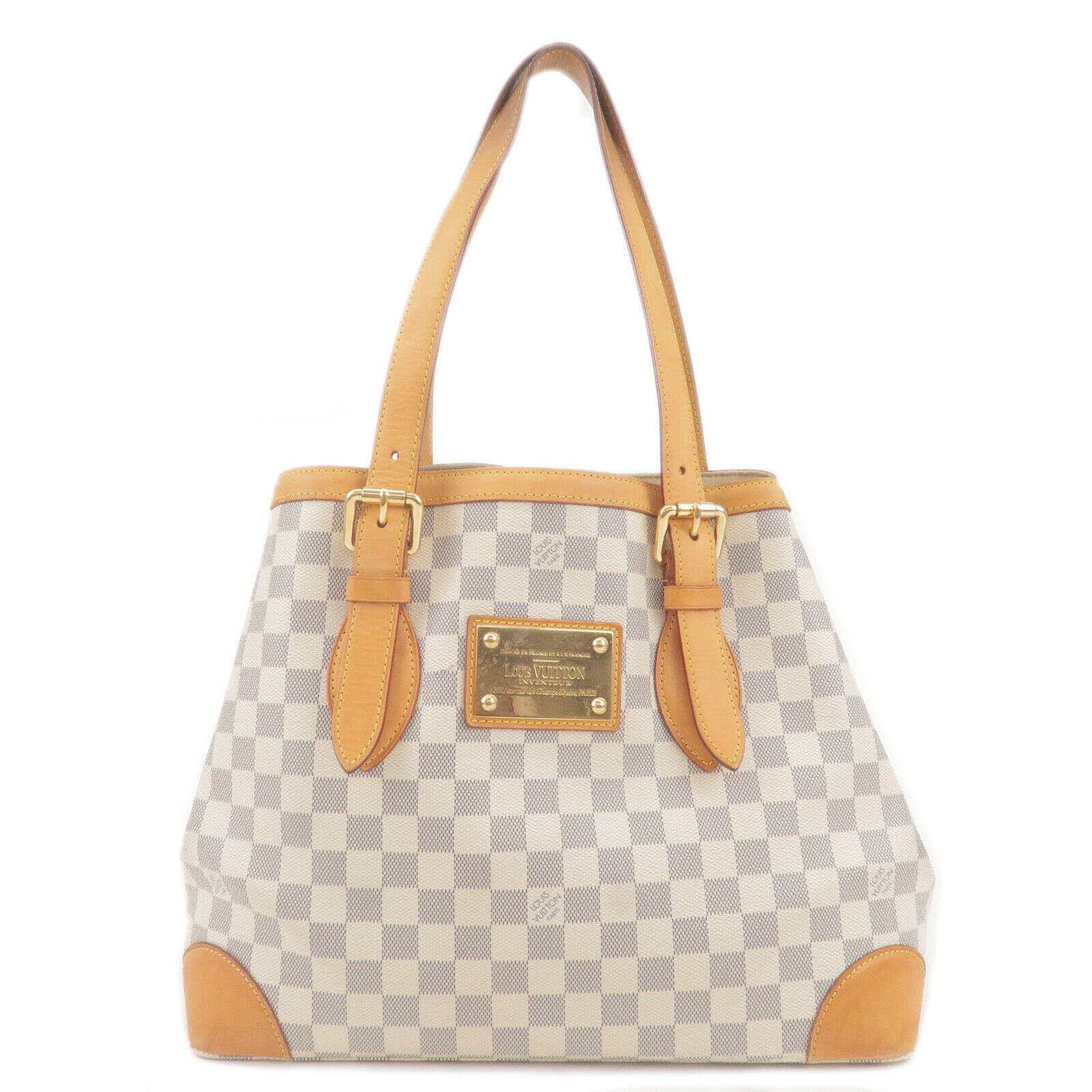 Louis Vuitton Damier Azur Hampstead MM Hand Bag
