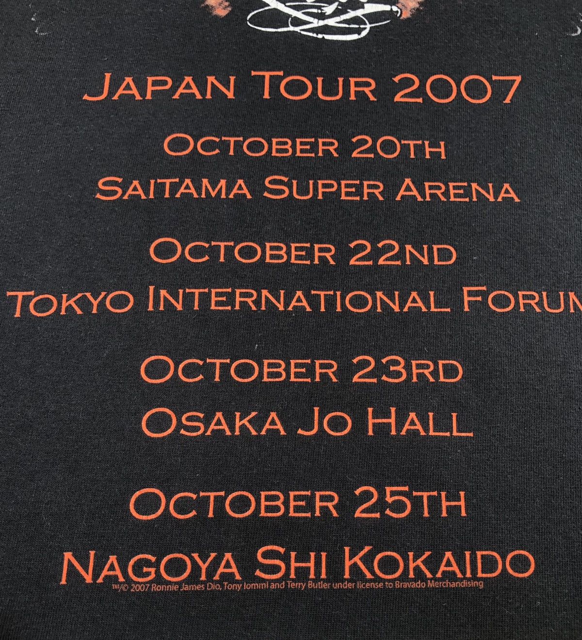 Band Tees Black Sabbath The Dio Heaven And Hell Band Japan Tour 2007 Size US L / EU 52-54 / 3 - 3 Thumbnail