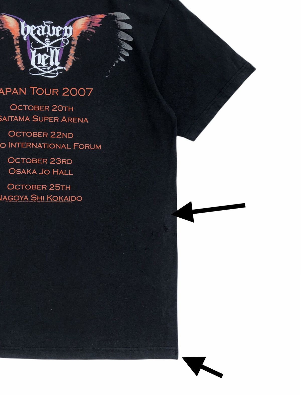 Band Tees Black Sabbath The Dio Heaven And Hell Band Japan Tour 2007 Size US L / EU 52-54 / 3 - 8 Thumbnail