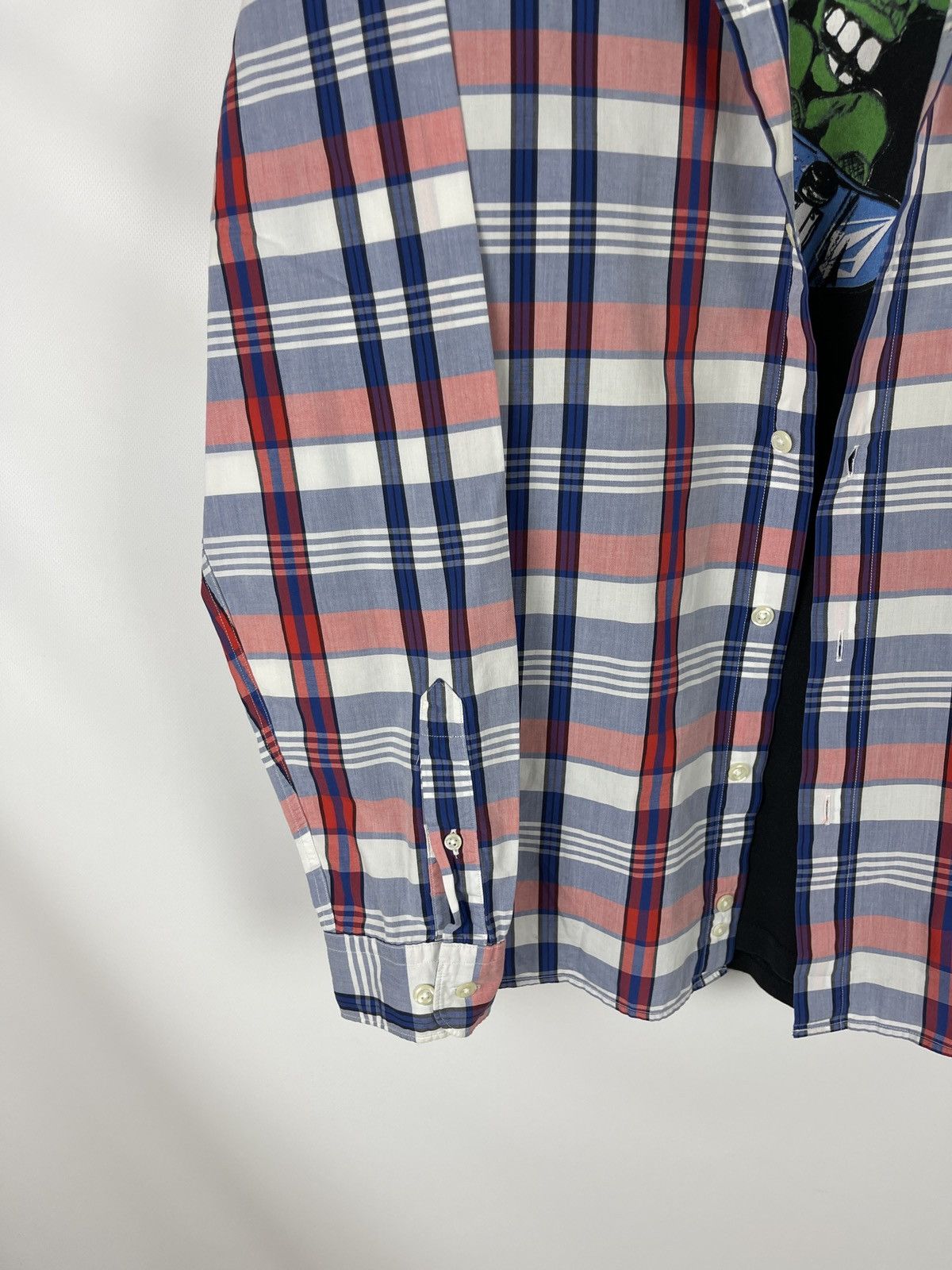 Flannel Lacoste L!ve checkered flannel button up shirt size 41 Size US M / EU 48-50 / 2 - 3 Thumbnail