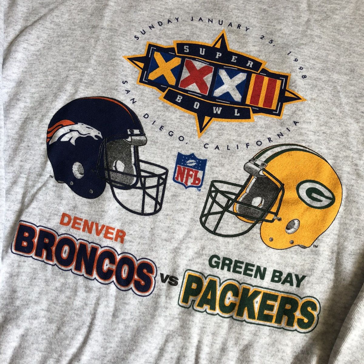 NFL Vintage NFL Broncos Packers Super Bowl 32 Champions Crewneck Size US XL / EU 56 / 4 - 4 Thumbnail