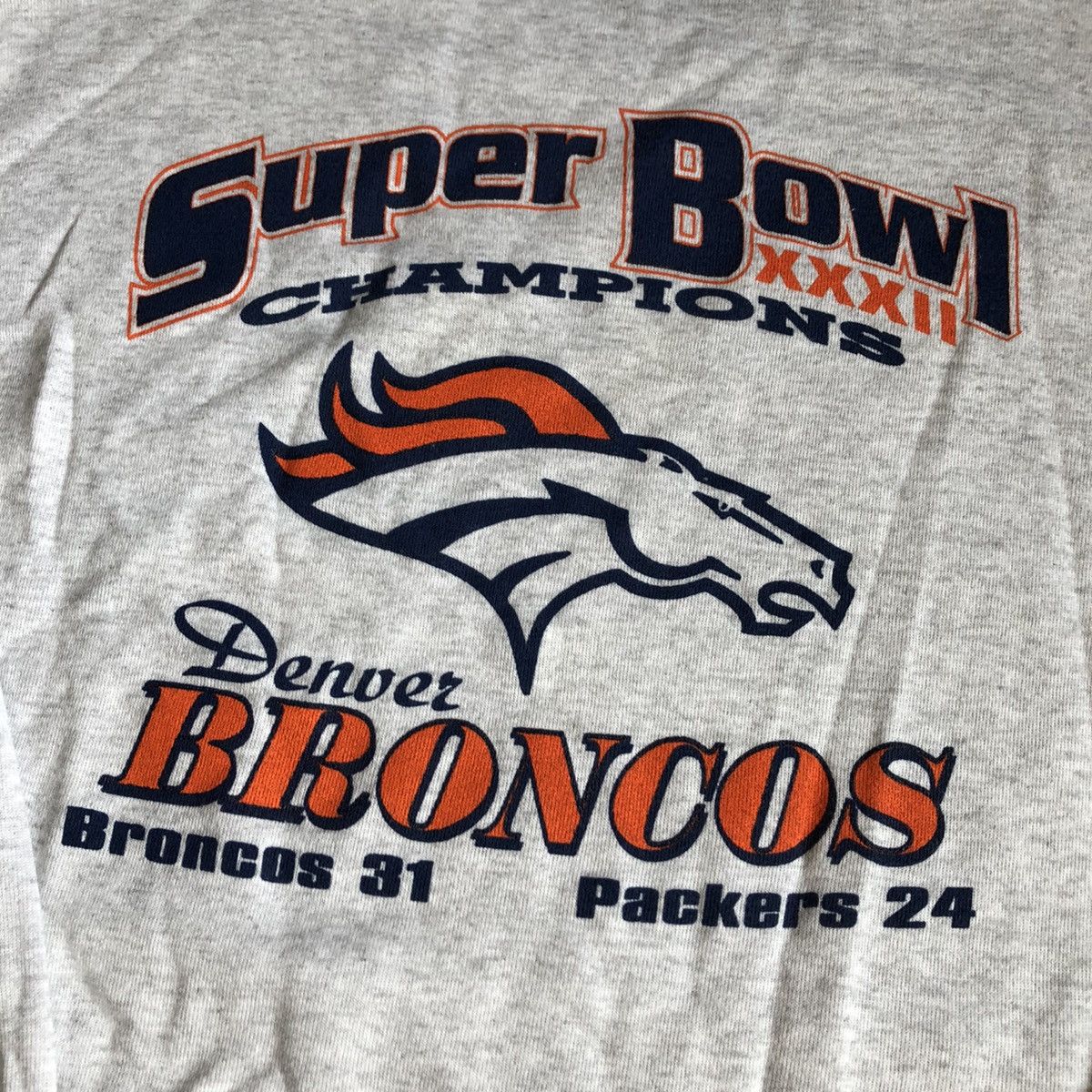 NFL Vintage NFL Broncos Packers Super Bowl 32 Champions Crewneck Size US XL / EU 56 / 4 - 5 Thumbnail